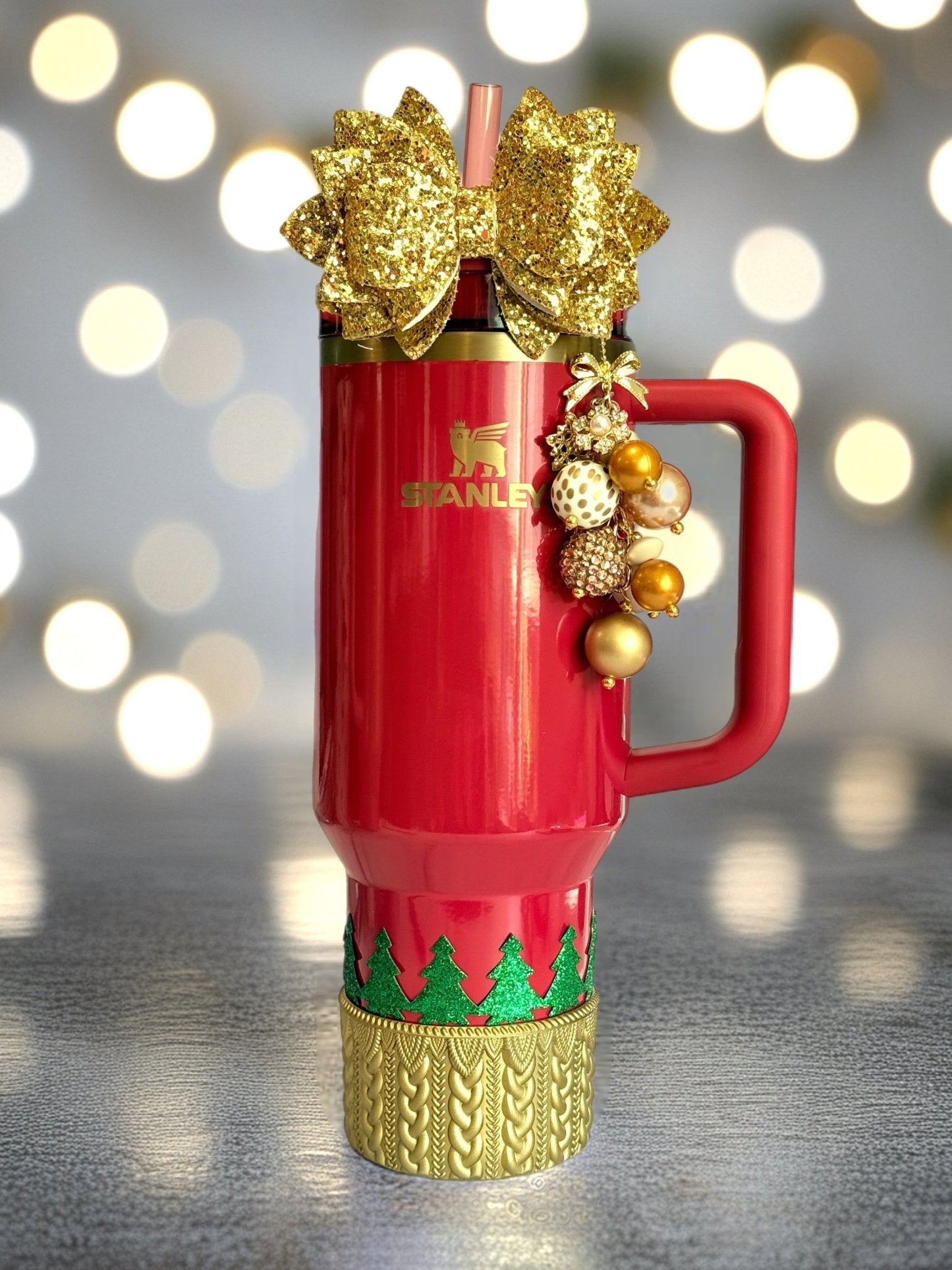 Christmas Trees Tumbler Bracelet - The Nifty Little Finds - The Nifty Little Finds