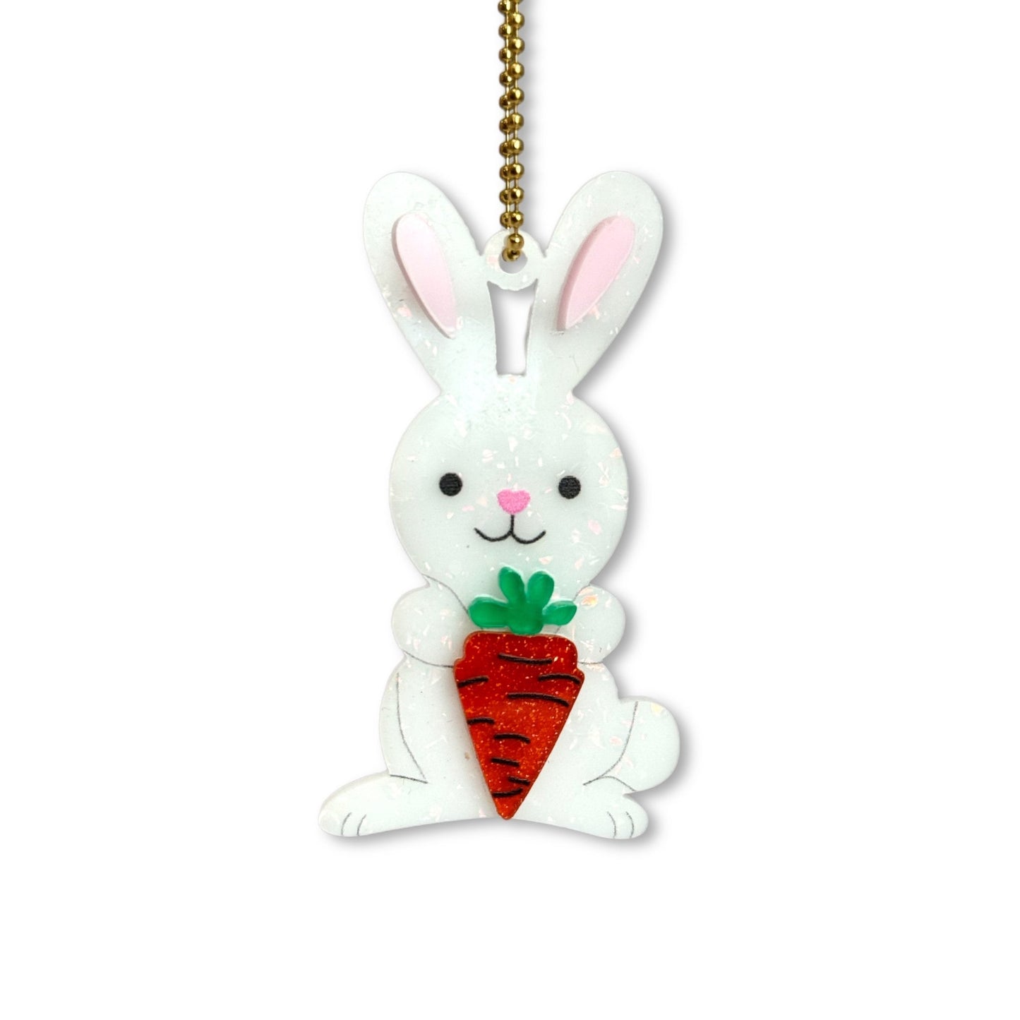 Bunny & Carrot Charm - Tumbler Handle Charm - The Nifty Little Finds - Charm - The Nifty Little Finds