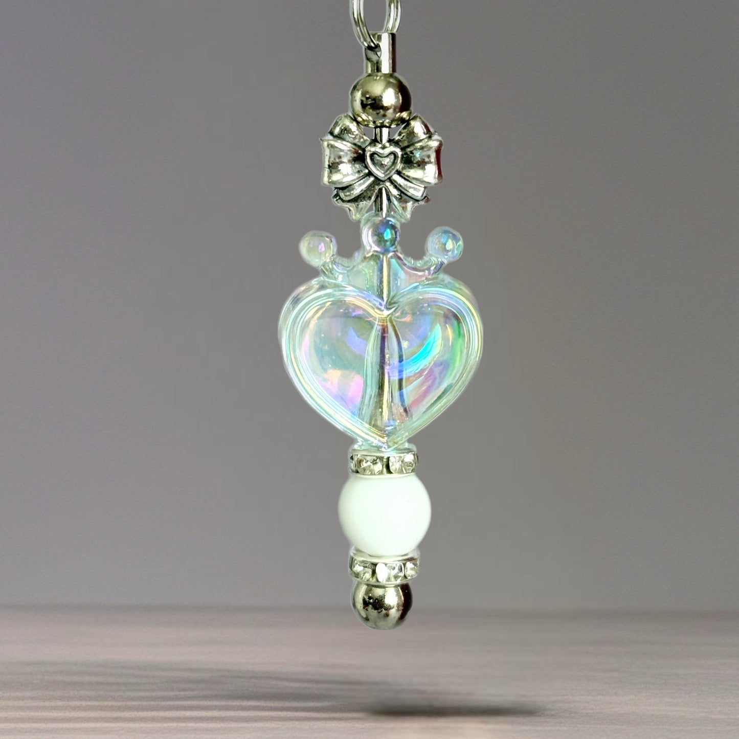 Winter Ice Heart Charm - Tumbler Handle Charm - The Nifty Little Finds - Charm - The Nifty Little Finds
