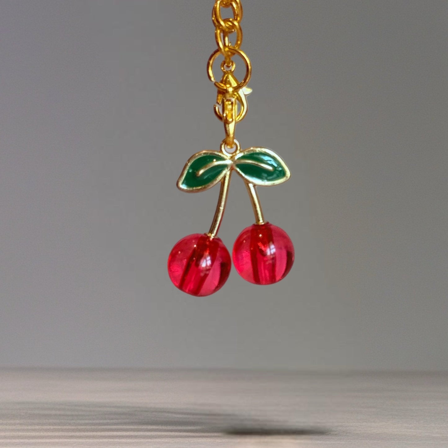Cherry Love Charm - Tumbler Handle Charm - The Nifty Little Finds - Charm - The Nifty Little Finds