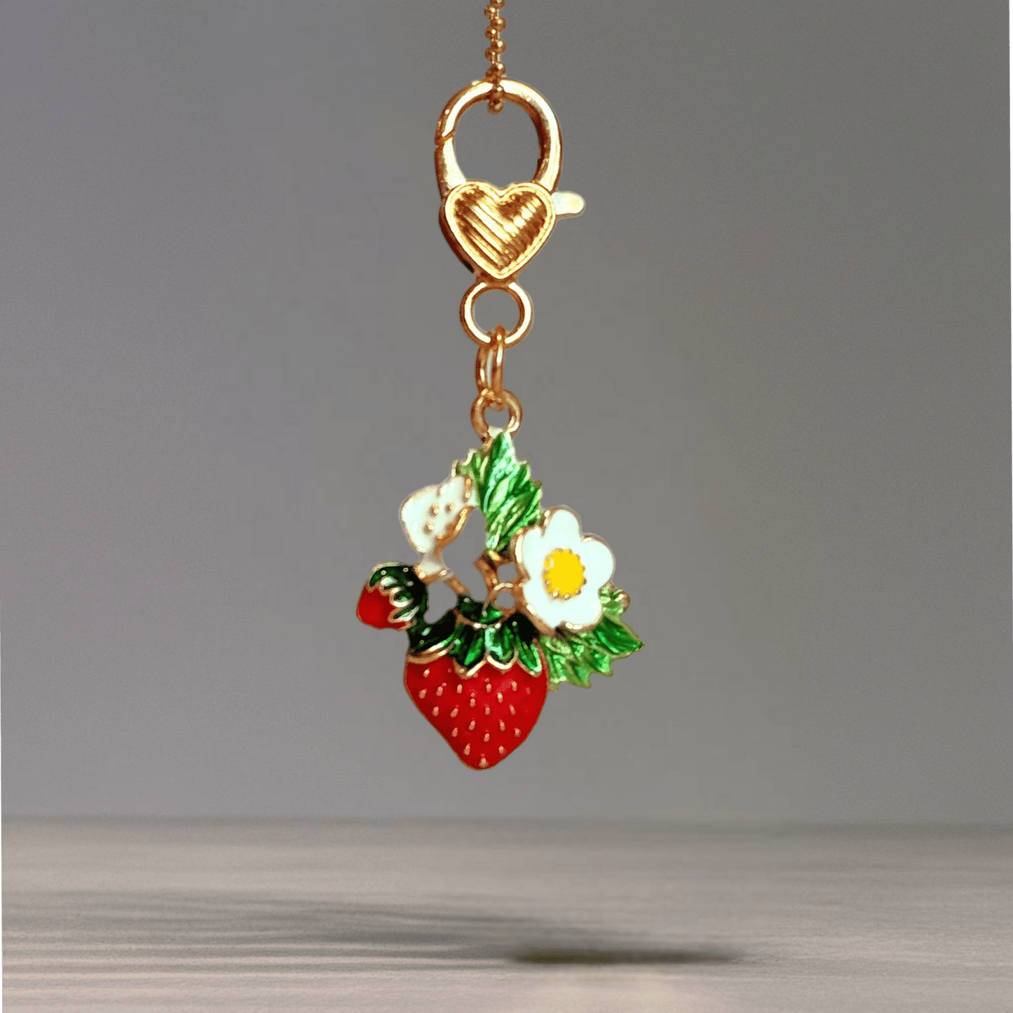 Strawberry Fields Charm - Tumbler Handle Charm - The Nifty Little Finds - Charm - The Nifty Little Finds