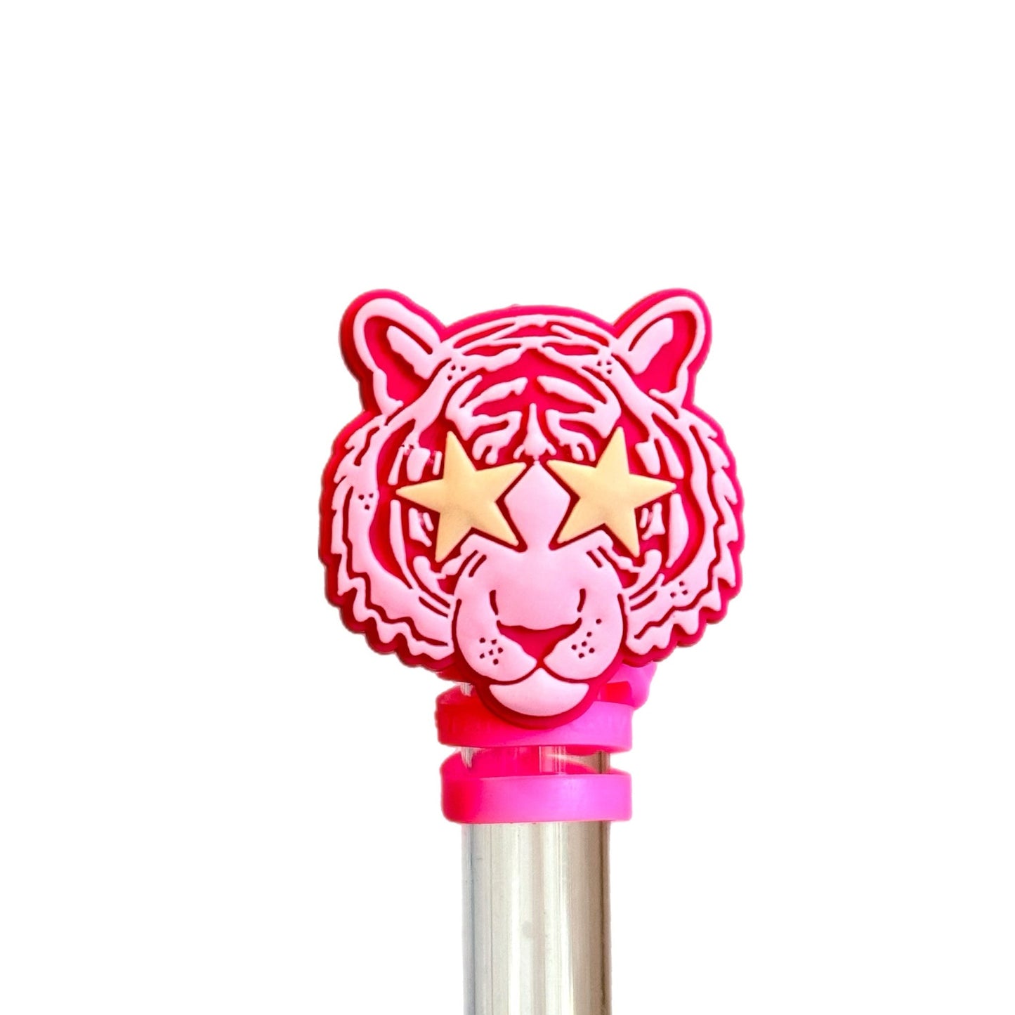Pink Tiger Straw Topper - The Nifty Little Finds - The Nifty Little Finds