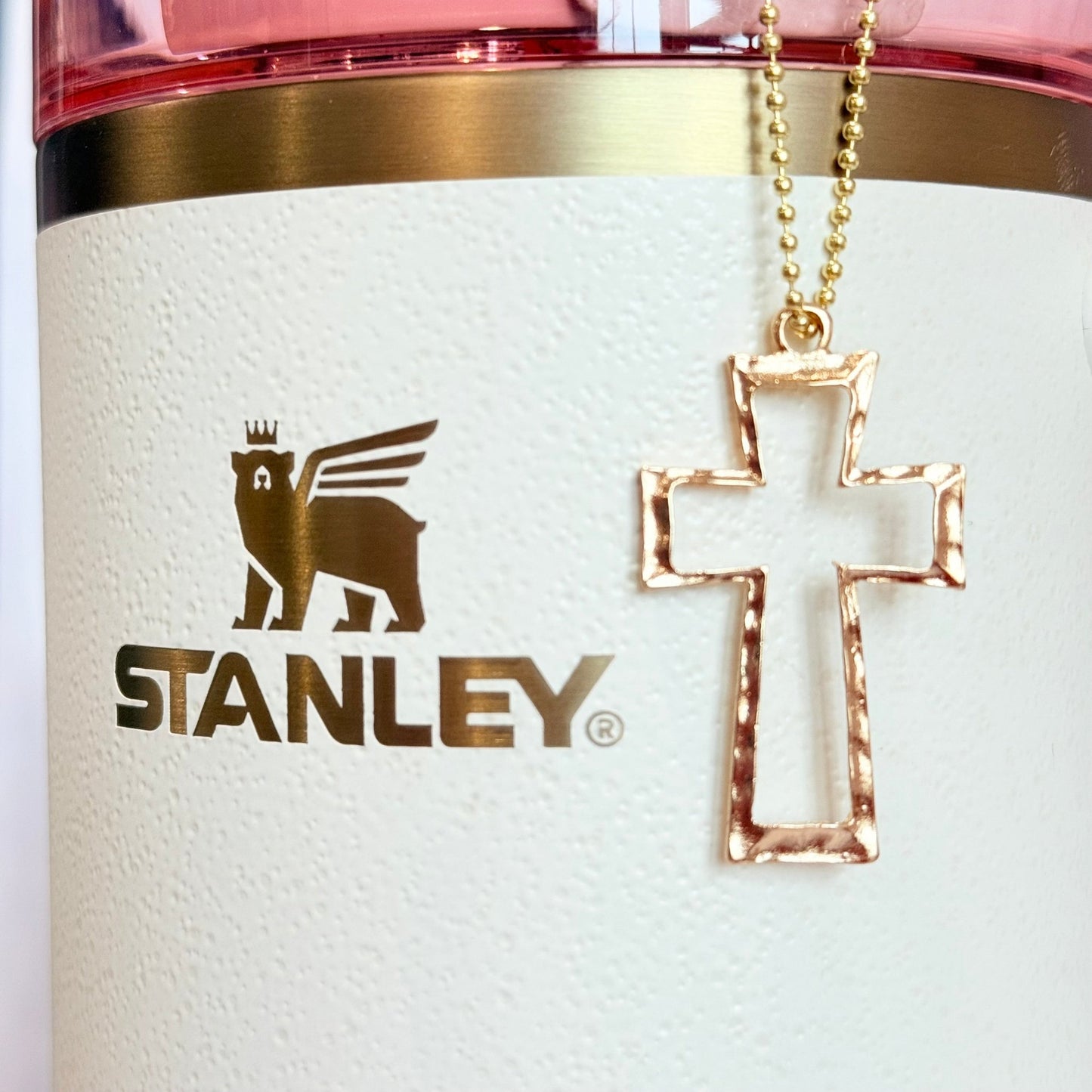 Christian Cross Charm - Tumbler Handle Charm - The Nifty Little Finds - Charm - The Nifty Little Finds