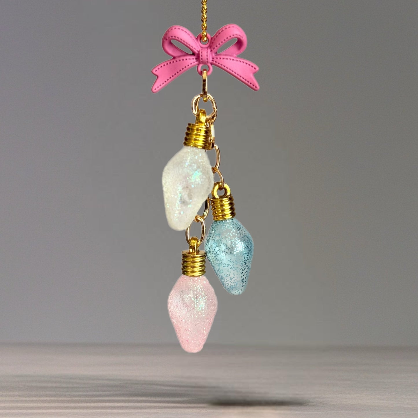Pastel Christmas Lights Charm - Tumbler Handle Charm - The Nifty Little Finds - Charm - The Nifty Little Finds