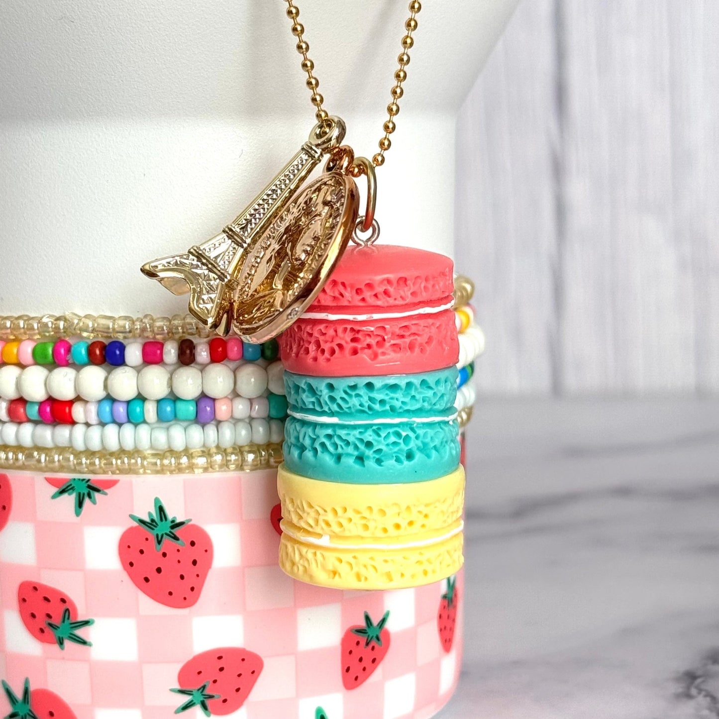 Macaron Deluxe Charm - Tumbler Handle Charm - The Nifty Little Finds - Charm - The Nifty Little Finds