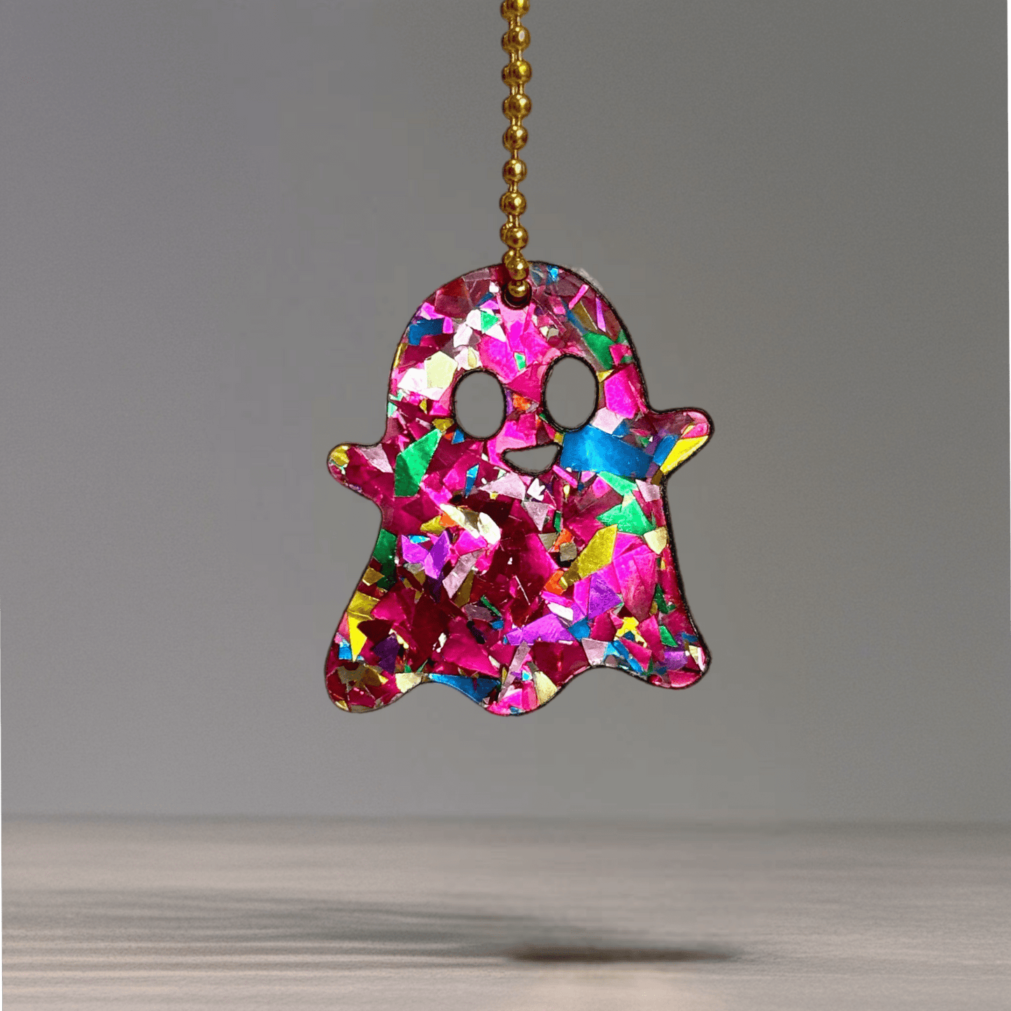 Flashy Ghost Charm - Tumbler Handle Charm - The Nifty Little Finds - Charm - The Nifty Little Finds