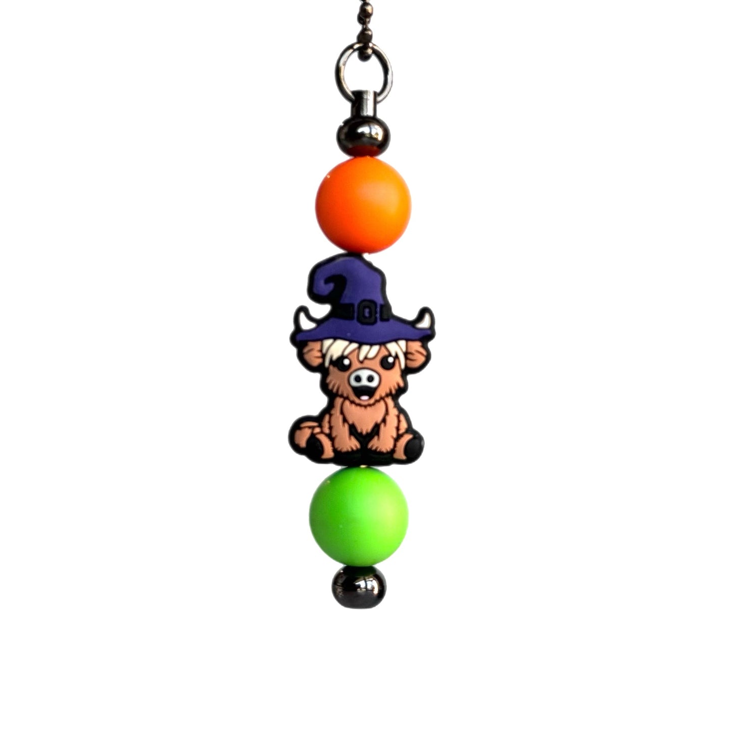 Halloween Highland Cow- Tumbler Handle Charm - The Nifty Little Finds - Charm - The Nifty Little Finds
