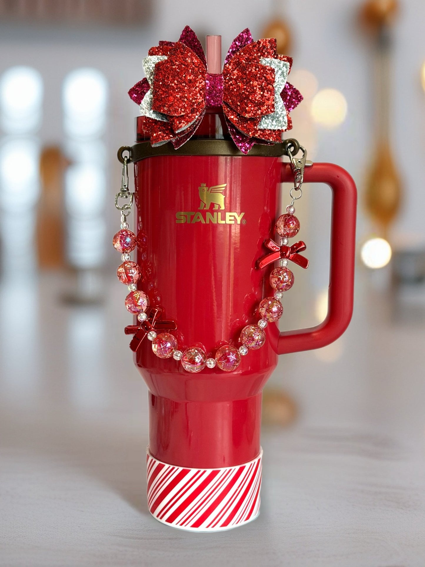 Holly Shimmer Deluxe Tumbler Charm Necklace - The Nifty Little Finds - Necklace - The Nifty Little Finds