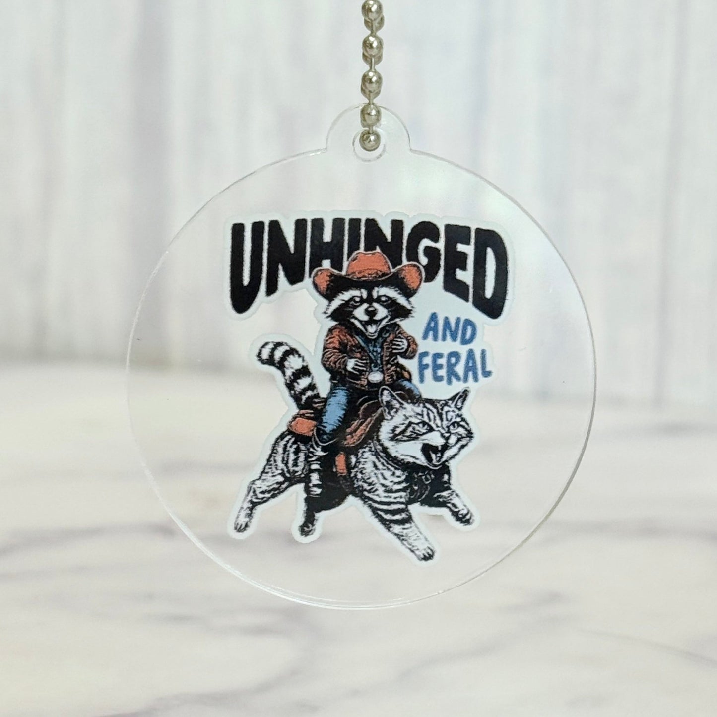 Unhinged and Feral Charm- Tumbler Handle Charm - The Nifty Little Finds - Charm - The Nifty Little Finds