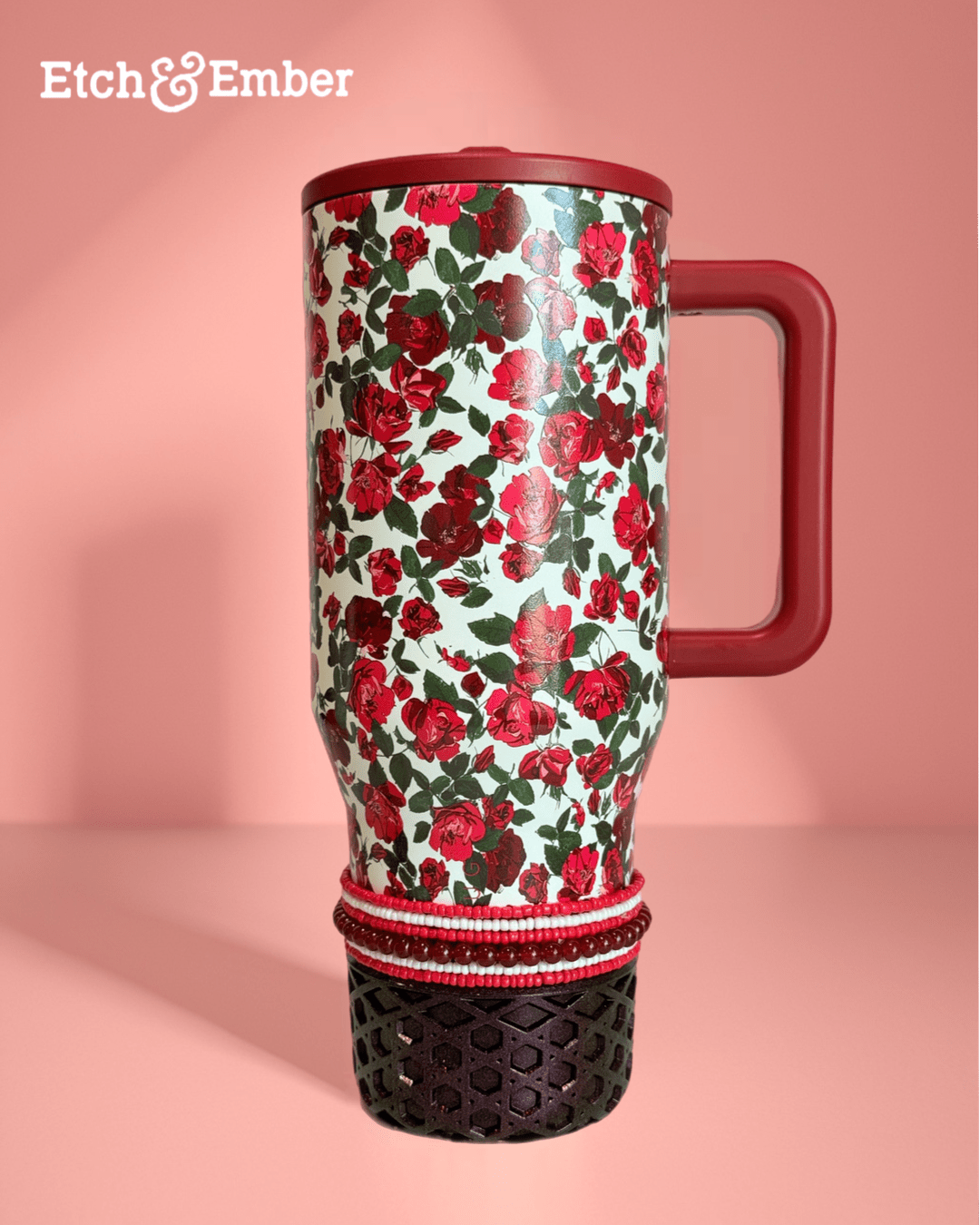 Red & White Tumbler Bracelet Stack - The Nifty Little Finds - Bracelet - The Nifty Little Finds