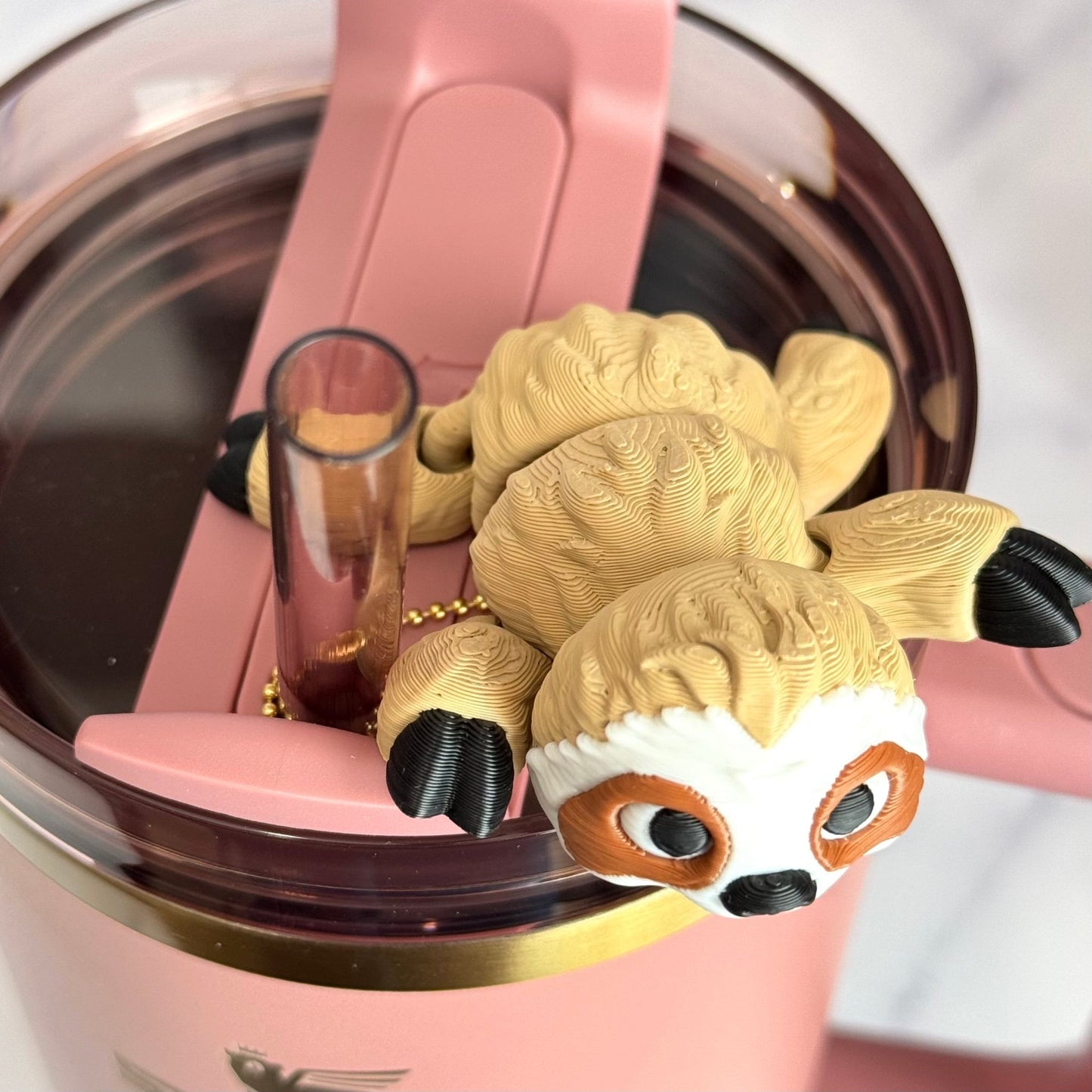 Sloth 3D Deluxe Charm - Tumbler Handle Charm - The Nifty Little Finds - Charm - The Nifty Little Finds