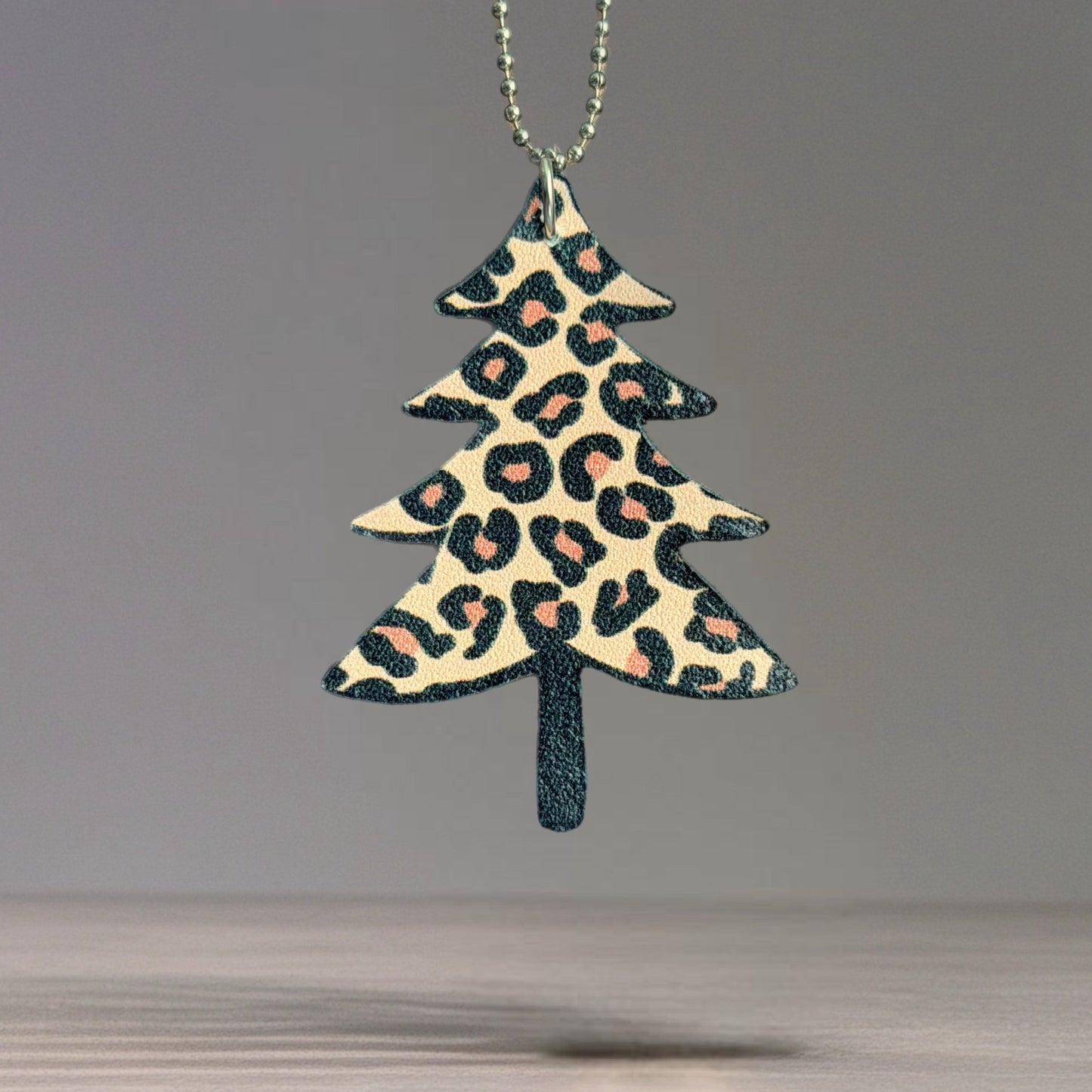 Leopard Christmas Tree Charm - Tumbler Handle Charm - The Nifty Little Finds - Charm - The Nifty Little Finds