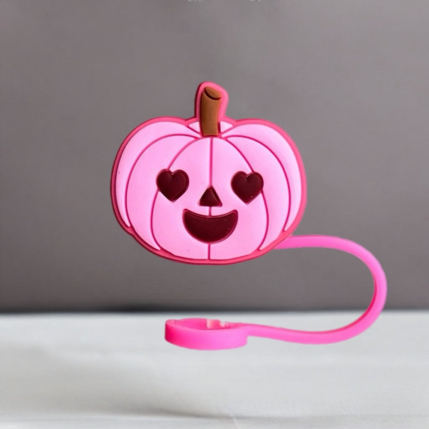 Pink Pumpkin Straw Topper - The Nifty Little Finds - The Nifty Little Finds