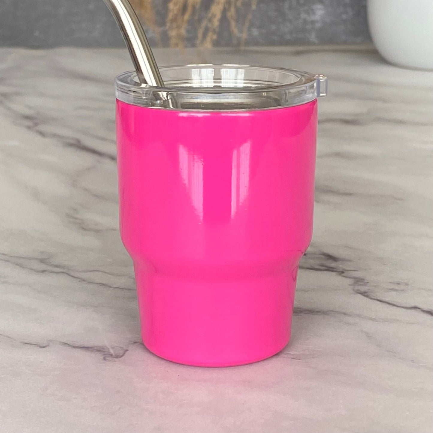 Mini Stainless Steel Tumbler with Straw - The Nifty Little Finds - The Nifty Little Finds