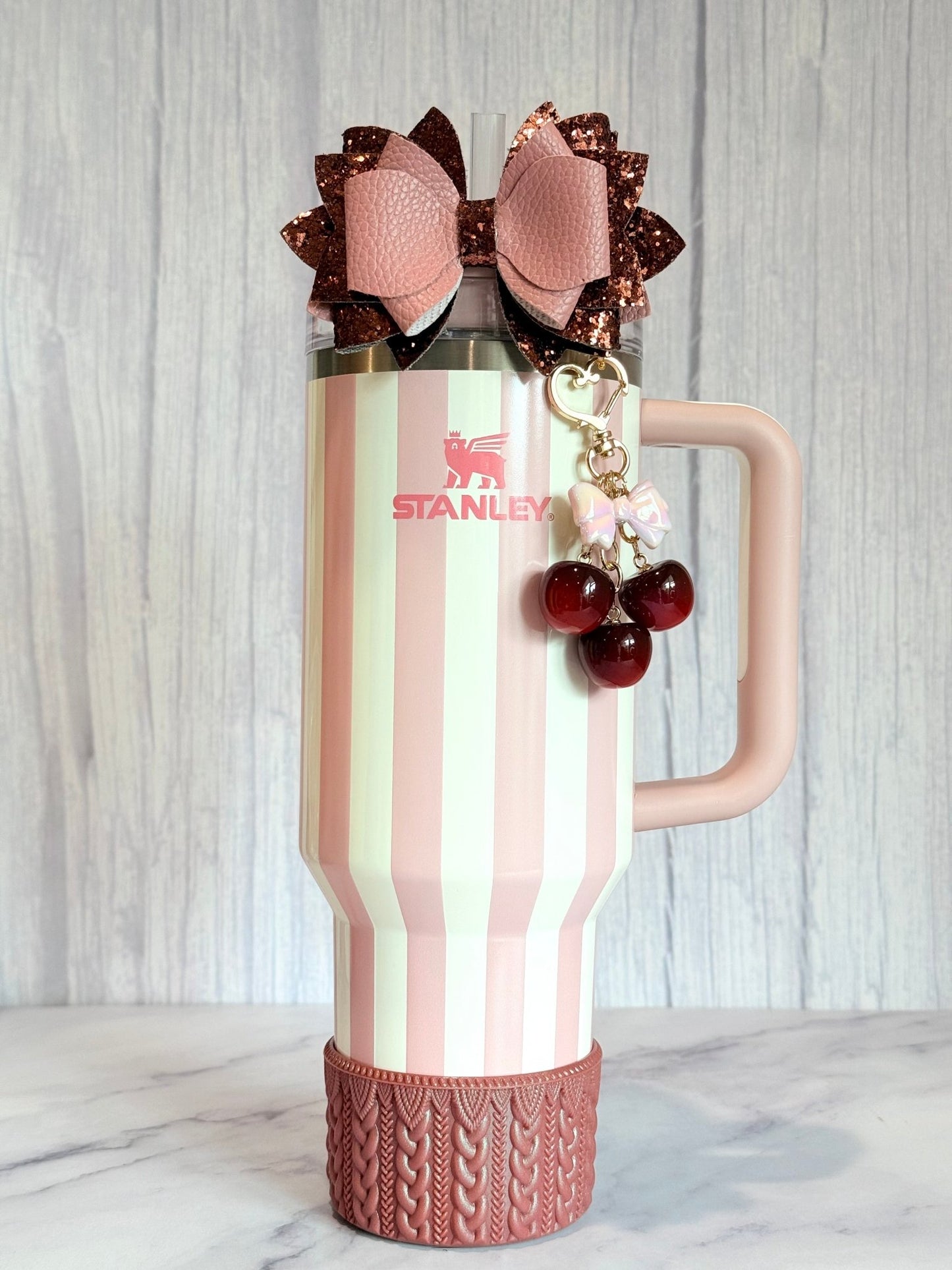 Deluxe Cherry Charm - Tumbler Handle Charm - The Nifty Little Finds - Charm - The Nifty Little Finds