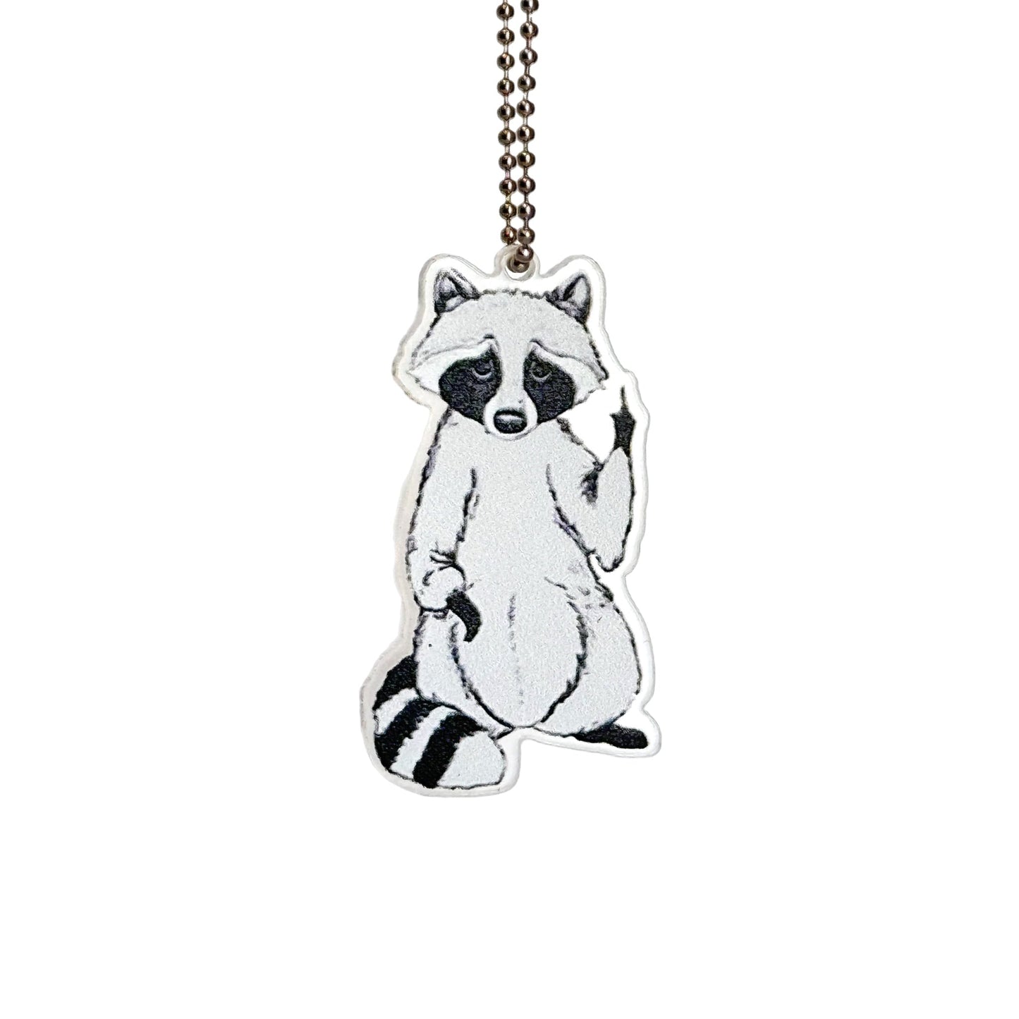 Pissy Raccoon Charm - Tumbler Handle Charm - The Nifty Little Finds - Charm - The Nifty Little Finds