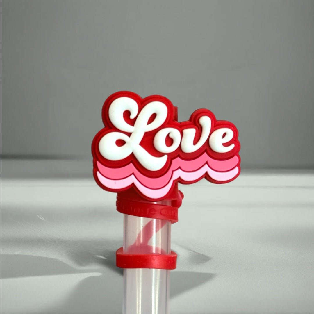 LOVE Straw Topper - The Nifty Little Finds - The Nifty Little Finds