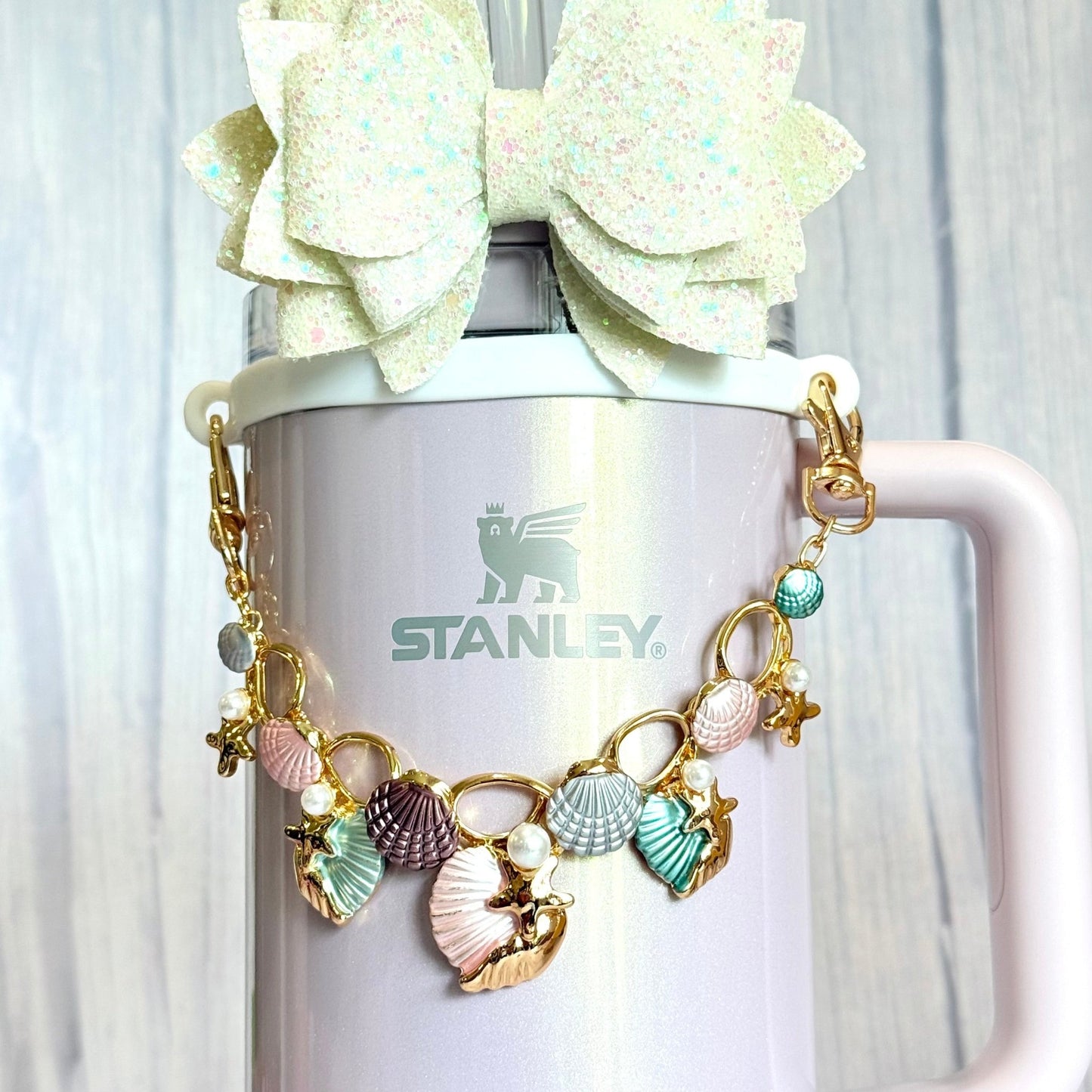 Sea Shells Deluxe Tumbler Charm Necklace - The Nifty Little Finds - Necklace - The Nifty Little Finds