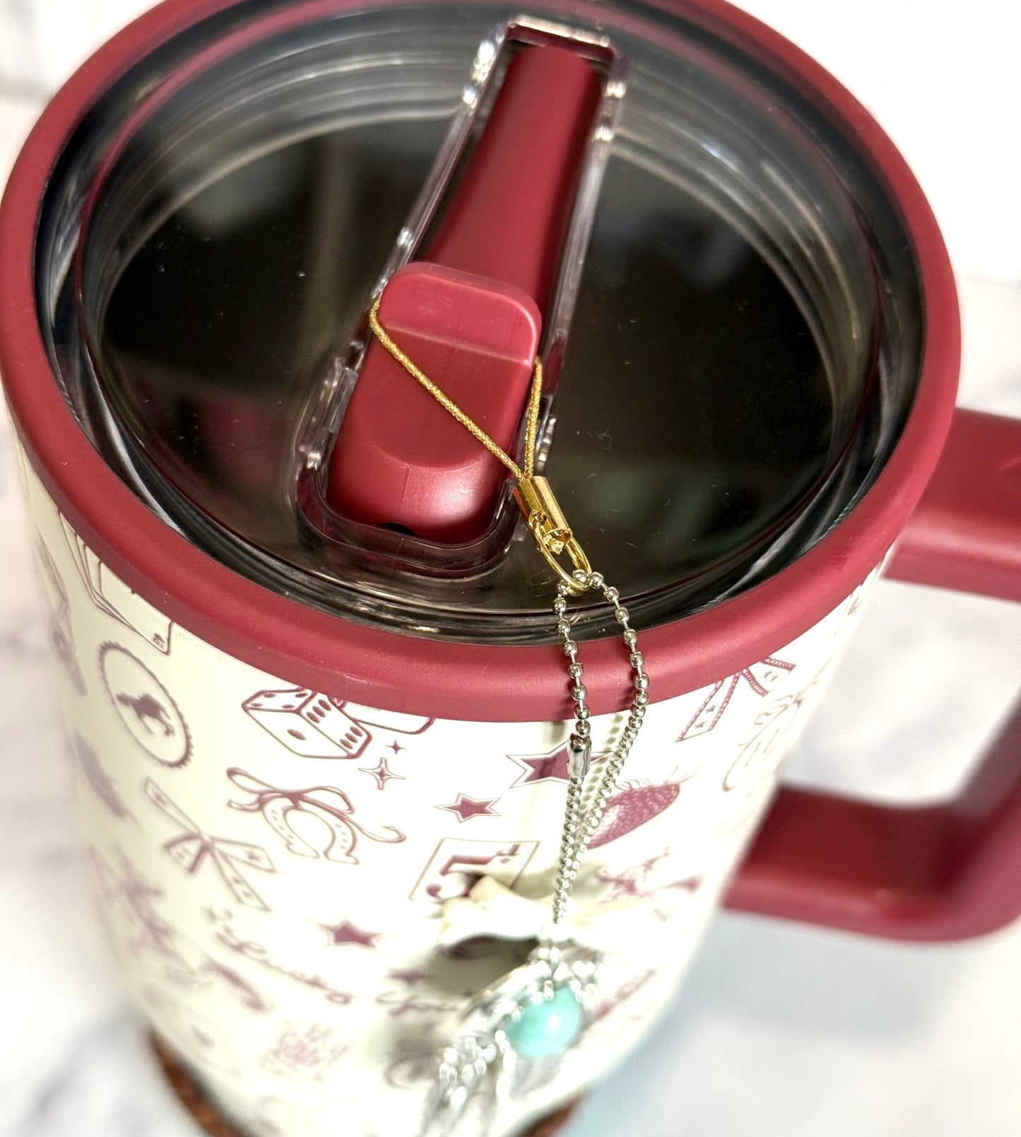 Gold Tumbler Charm Adapter for Flip Straws & Handles - The Nifty Little Finds - The Nifty Little Finds