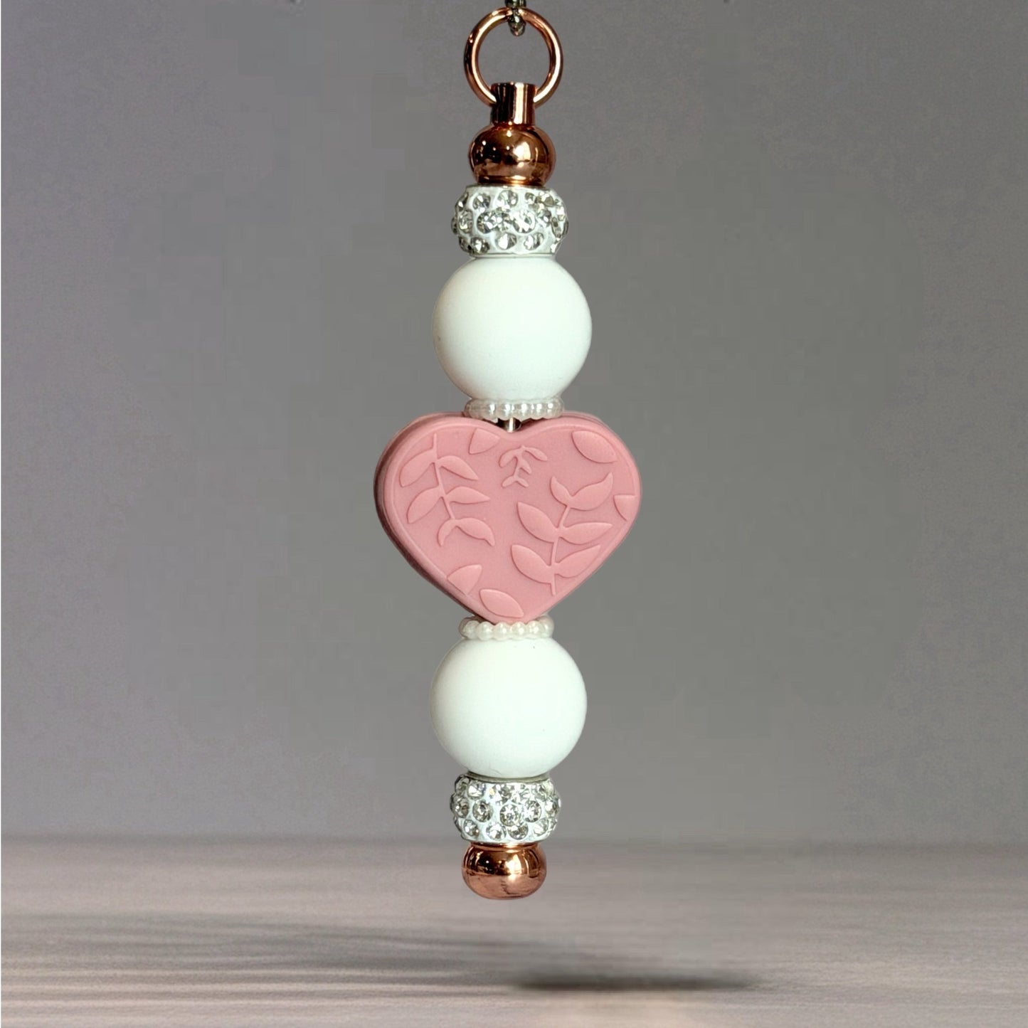 Mauve Rose Bar Charm - Tumbler Handle Charm - The Nifty Little Finds - Charm - The Nifty Little Finds