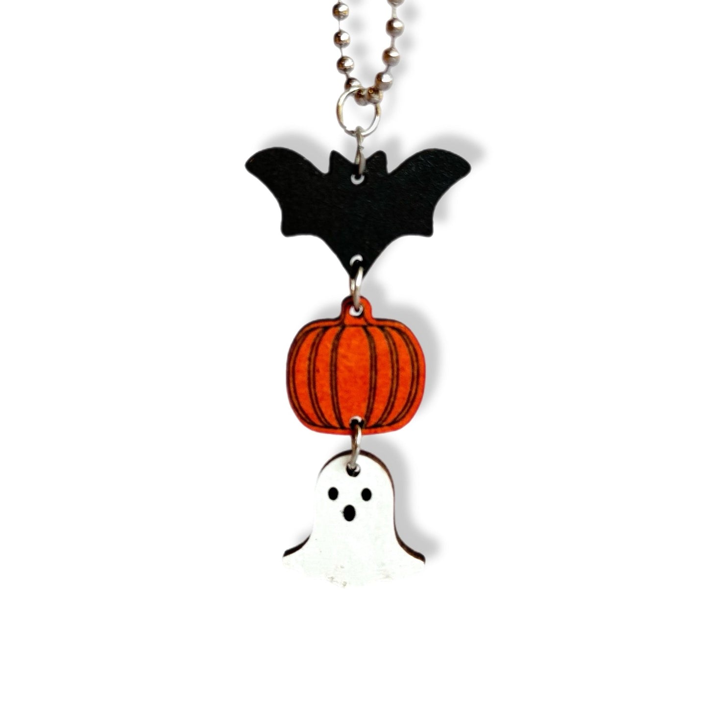 Ghost Bat Pumpkin Charm - Tumbler Handle Charm - The Nifty Little Finds - Charm - The Nifty Little Finds