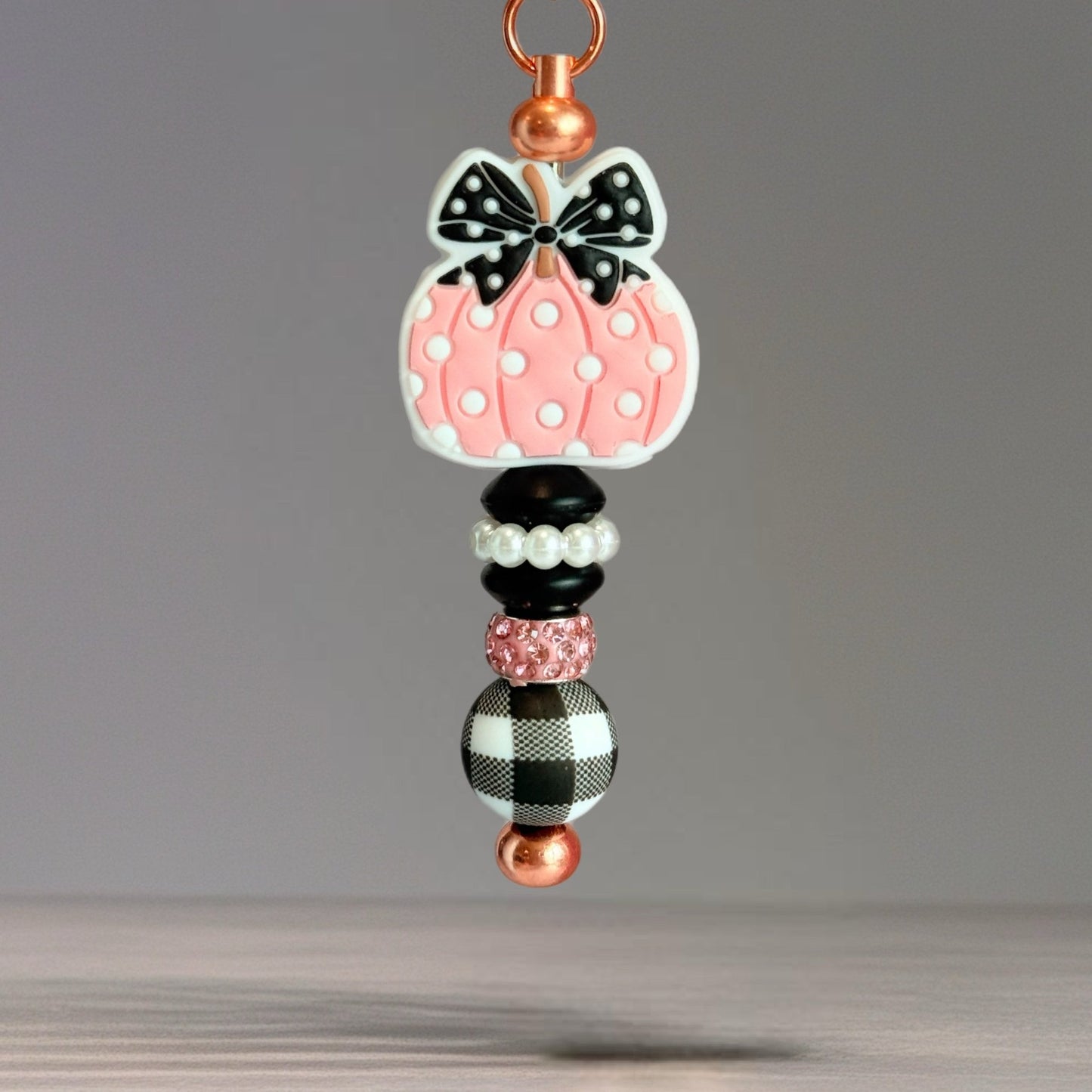 Pink Pumpkin Patch Bar Charm - Tumbler Handle Charm - The Nifty Little Finds - Charm - The Nifty Little Finds