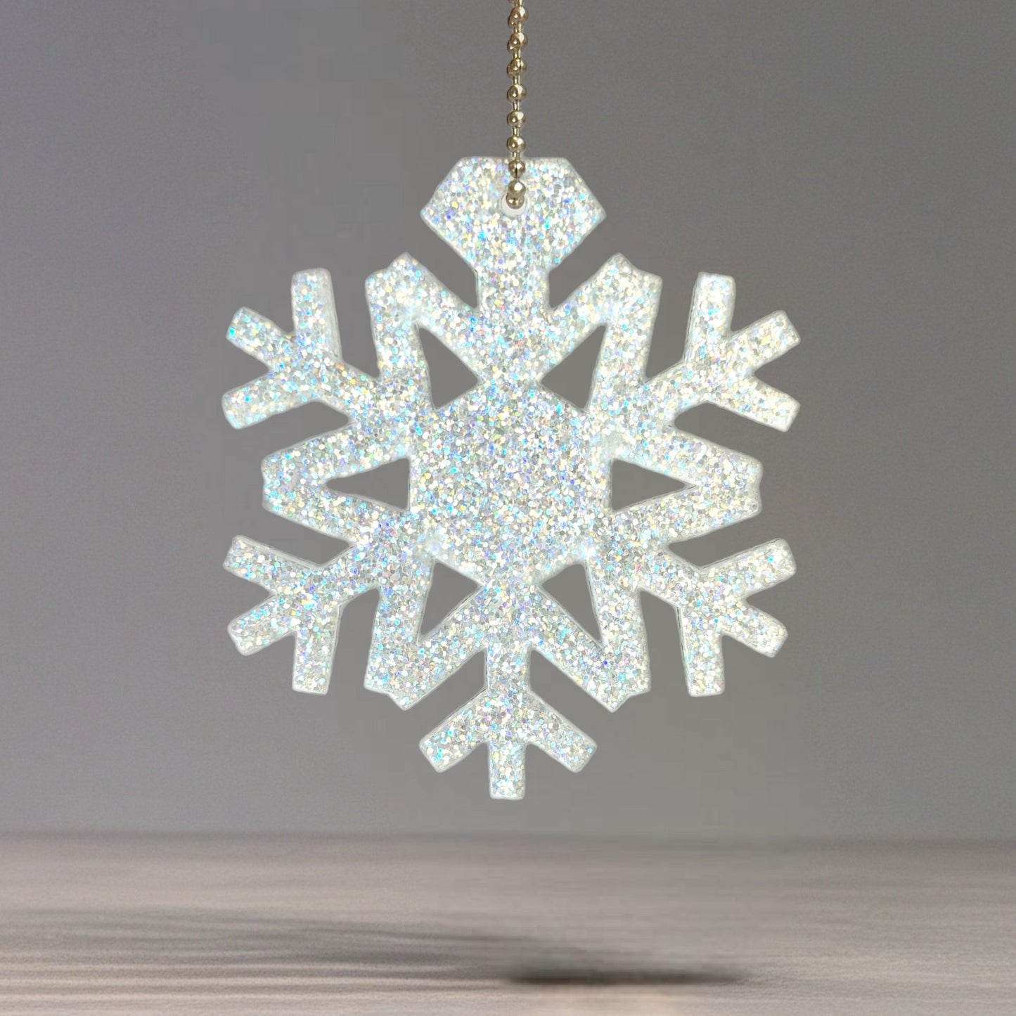 Large Glitter Snowflake Charm - Tumbler Handle Charm - The Nifty Little Finds - Charm - The Nifty Little Finds