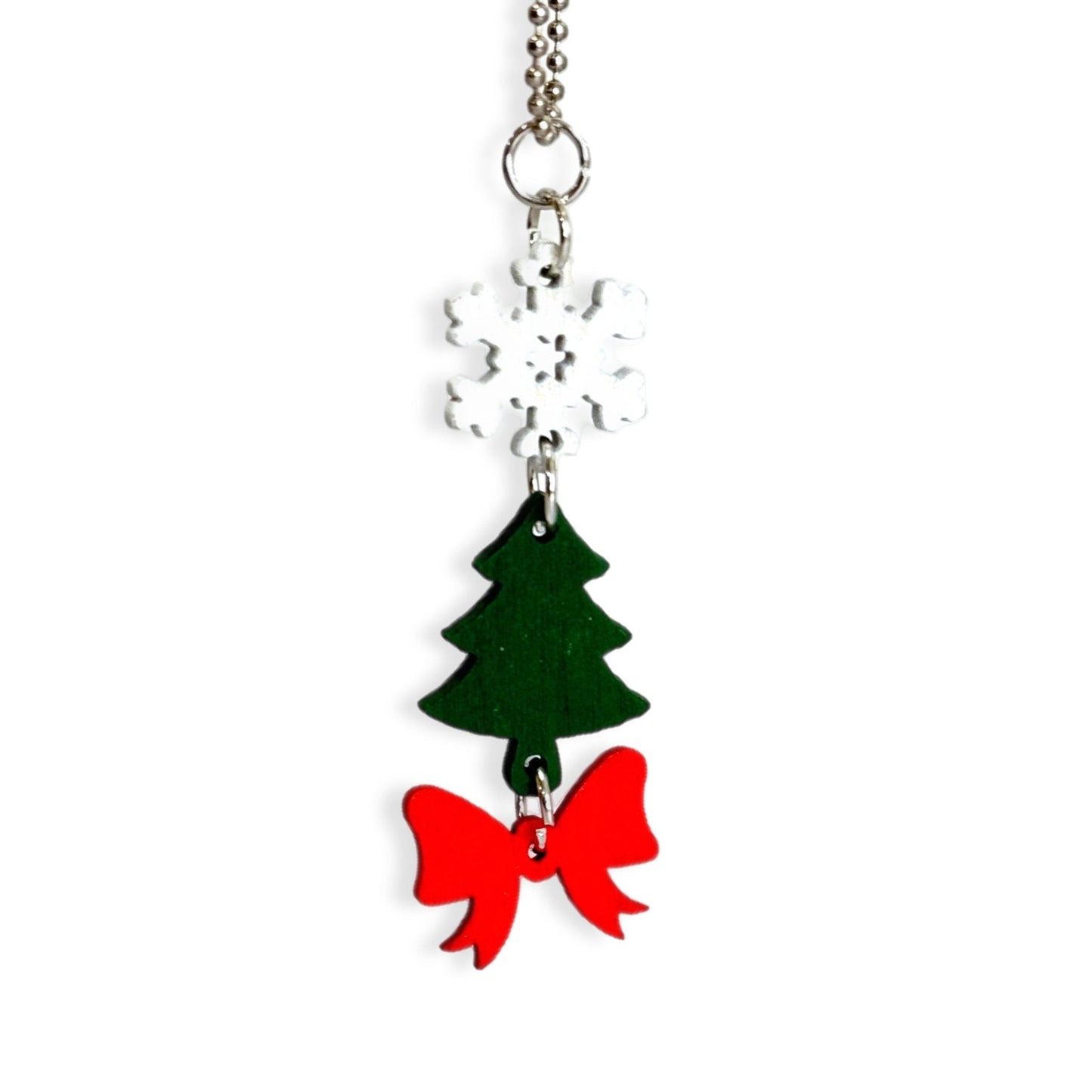 Snowflake Tree Bow Charm - Tumbler Handle Charm - The Nifty Little Finds - Charm - The Nifty Little Finds