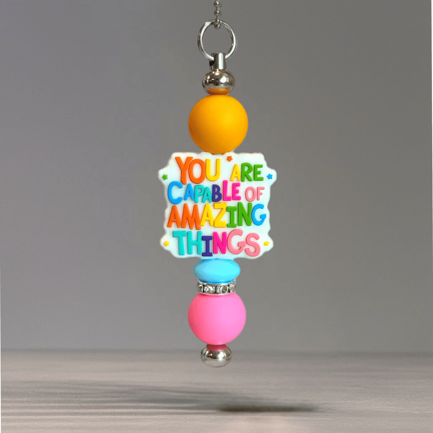 You are Capable Bar Charm - Tumbler Handle Charm - The Nifty Little Finds - Charm - The Nifty Little Finds