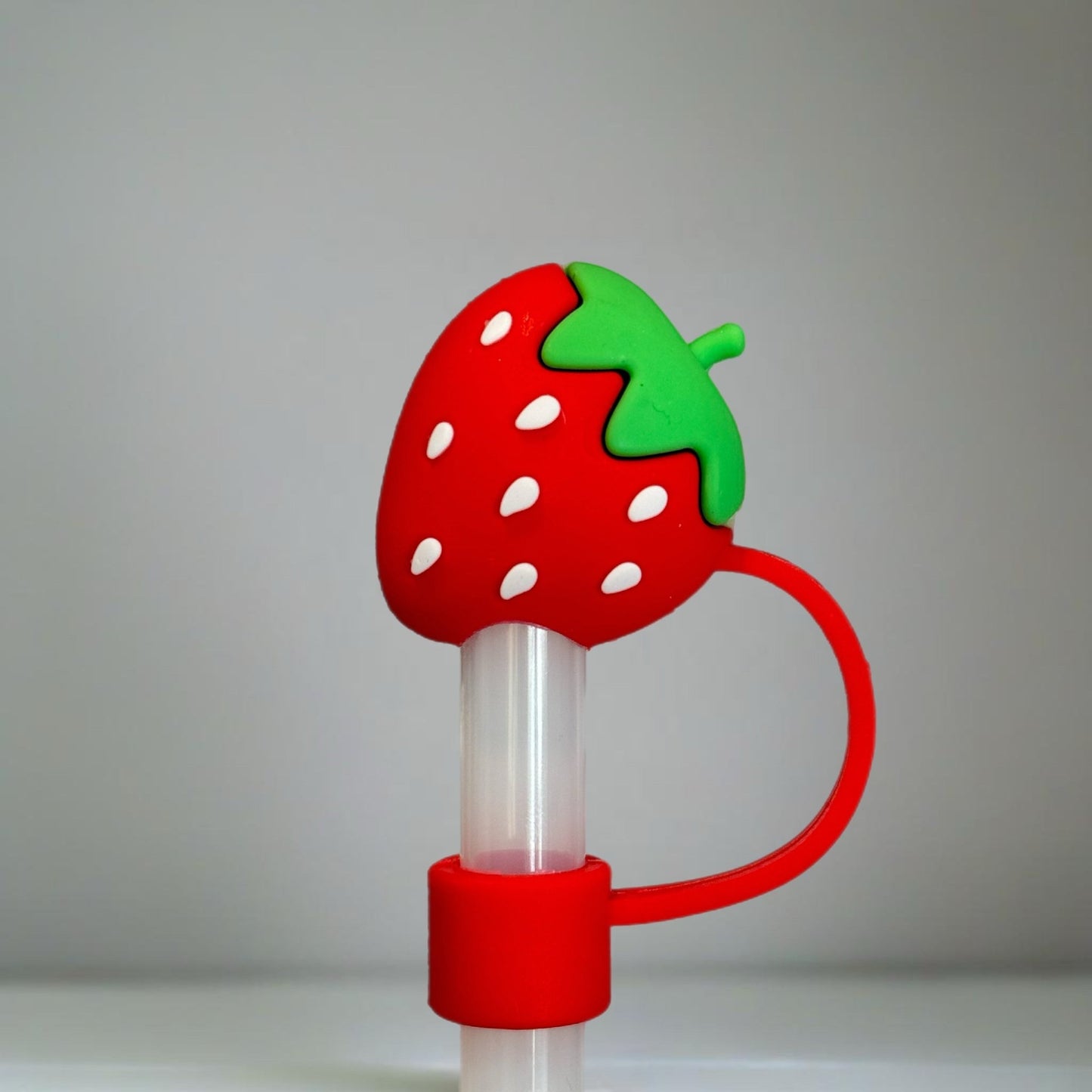 STRAWBERRY Straw Toppers - The Nifty Little Finds - Deluxe Straw Topper - The Nifty Little Finds