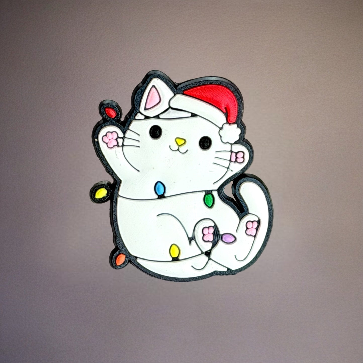 Christmas Kitty Silicone Tumbler Magnet - The Nifty Little Finds - The Nifty Little Finds