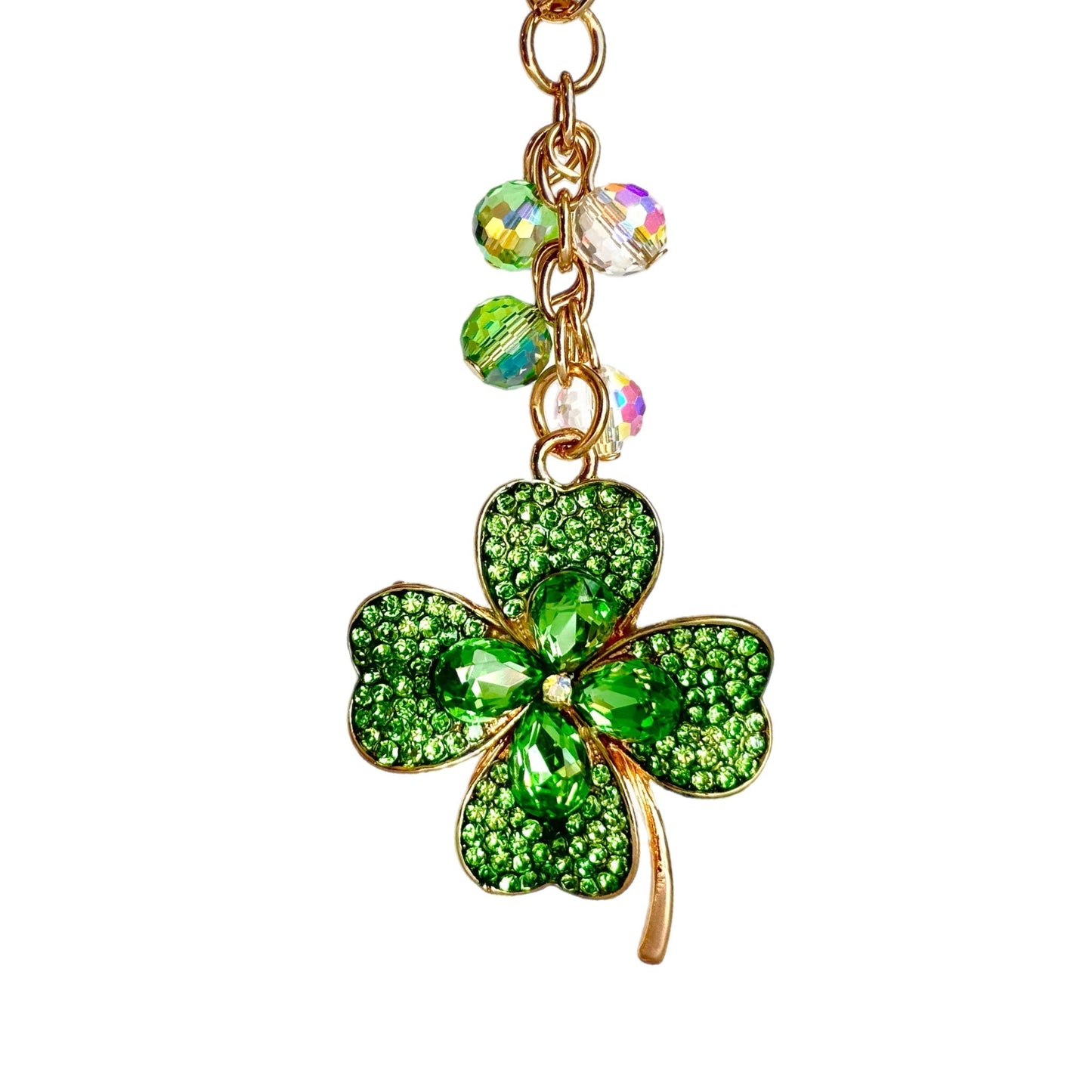 Bling Clover Charm - Tumbler Handle Charm - The Nifty Little Finds - Charm - The Nifty Little Finds