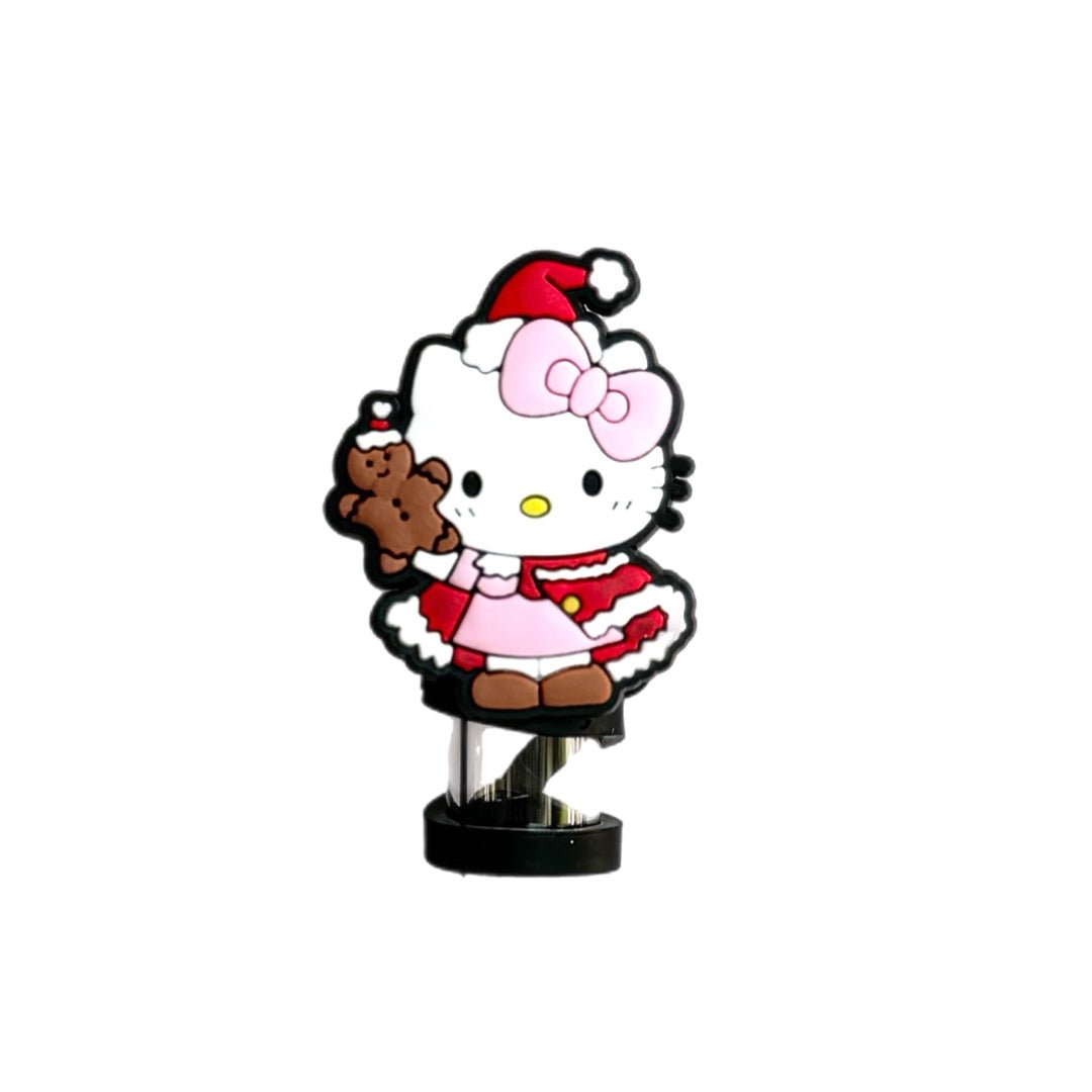 Christmas Hello Kitty Straw Topper - The Nifty Little Finds - The Nifty Little Finds