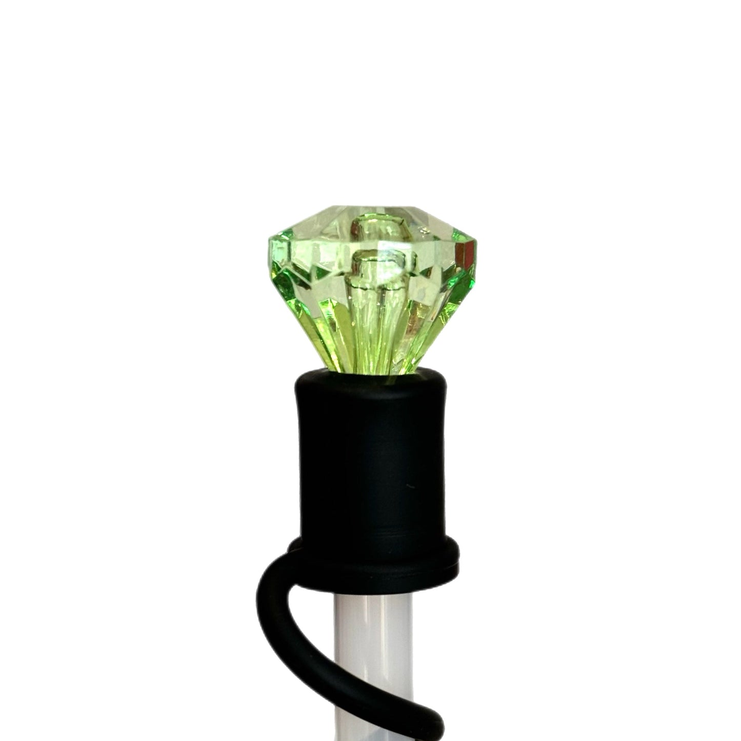DIAMOND Straw Topper Black Base - The Nifty Little Finds - Deluxe Straw Topper - The Nifty Little Finds