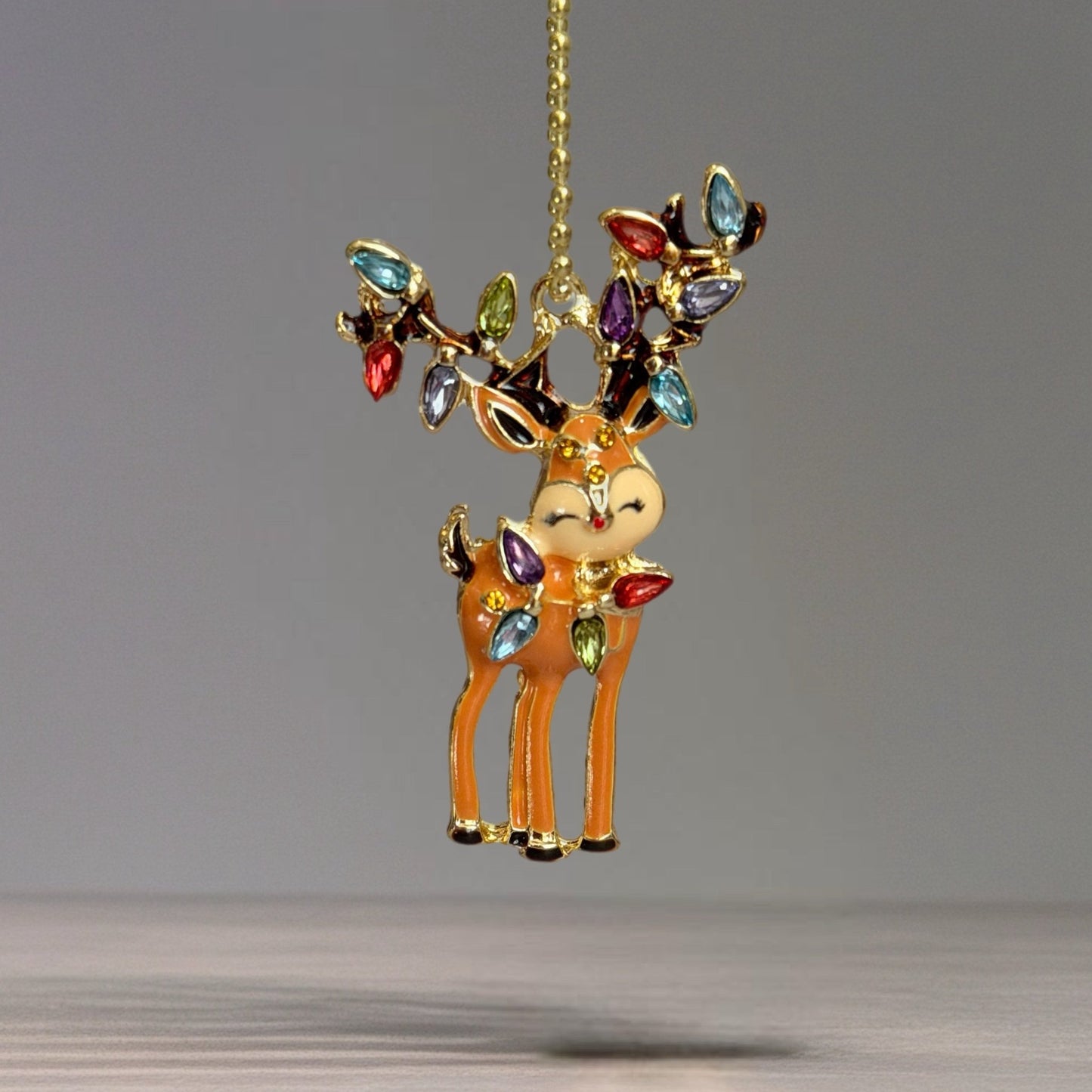 Bling Reindeer Charm - Tumbler Handle Charm - The Nifty Little Finds - Charm - The Nifty Little Finds