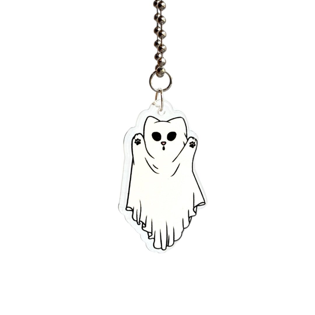 BOO KITTY Charm - Tumbler Handle Charm - The Nifty Little Finds - Charm - The Nifty Little Finds