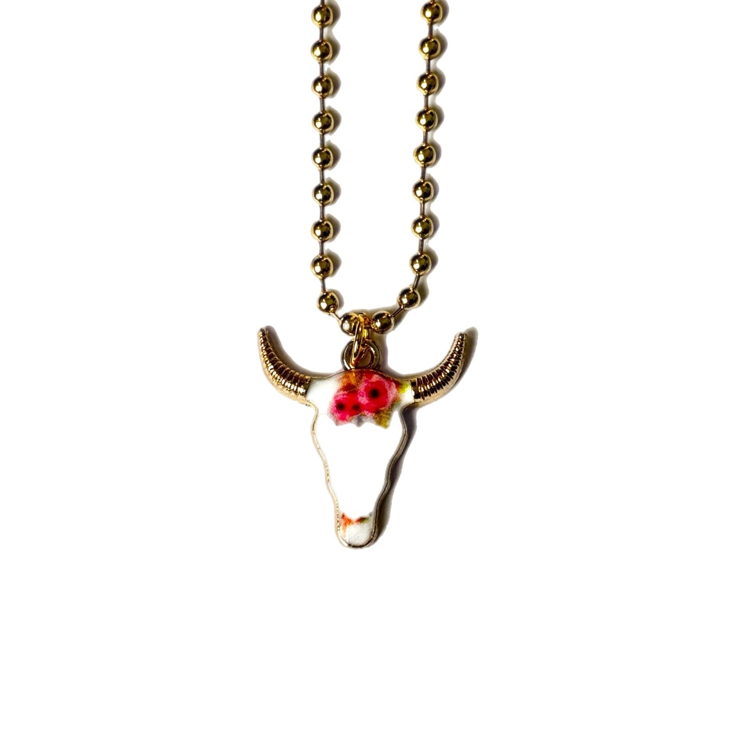 Cow Skull Charm - Tumbler Handle Charm - The Nifty Little Finds - Charm - The Nifty Little Finds