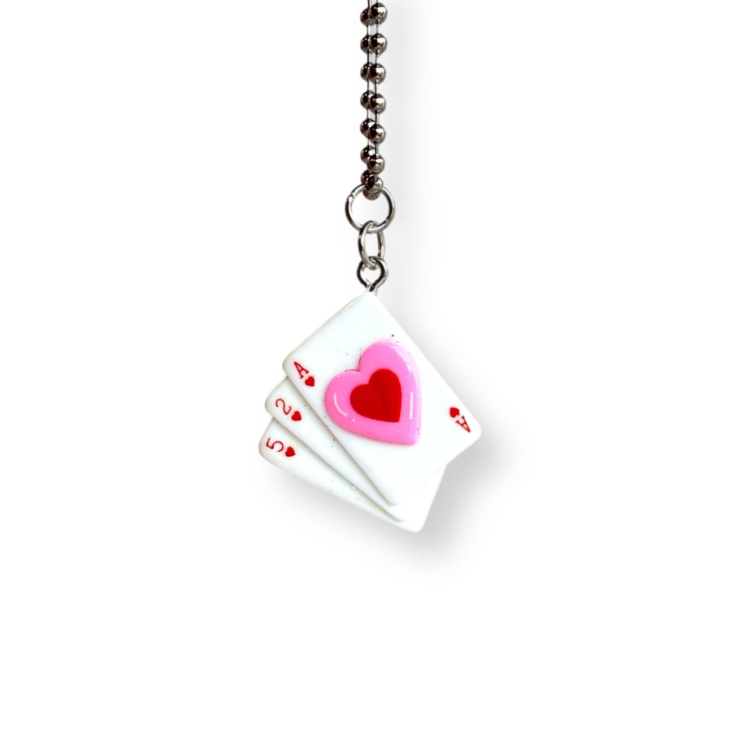 HEART CARDS Charm - Tumbler Handle Charm - The Nifty Little Finds - Charm - The Nifty Little Finds