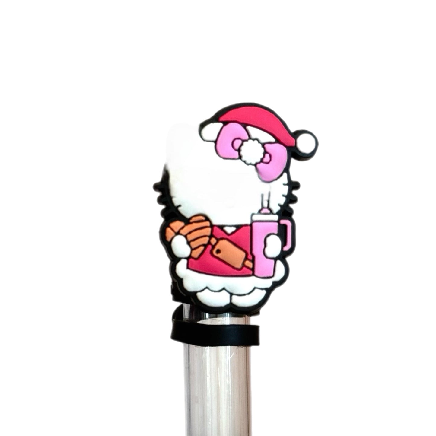 Cute Kitty with Tumbler Straw Topper - The Nifty Little Finds - The Nifty Little Finds