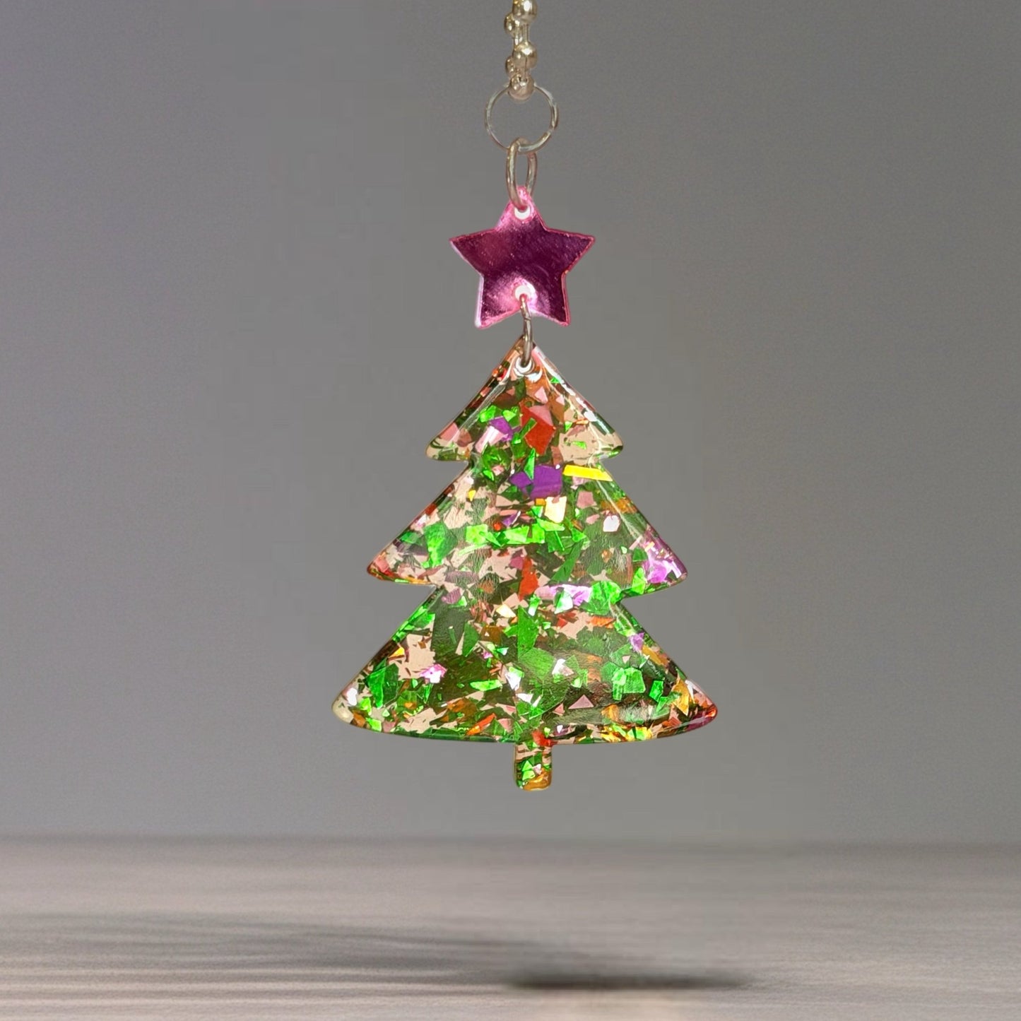 Confetti Christmas Tree Charm - Tumbler Handle Charm - The Nifty Little Finds - Charm - The Nifty Little Finds