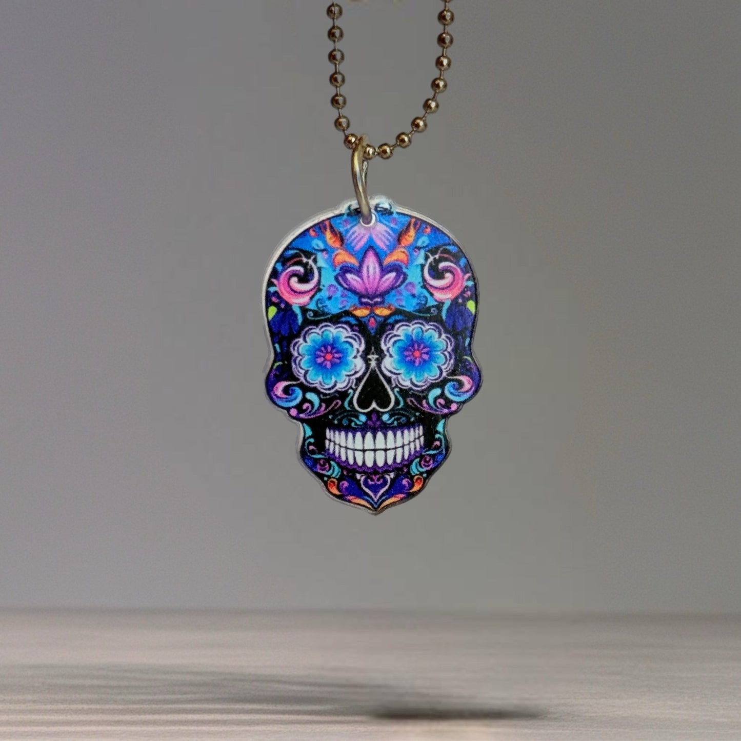 Sugar Skull Skeleton Charm - Tumbler Handle Charm - The Nifty Little Finds - Charm - The Nifty Little Finds