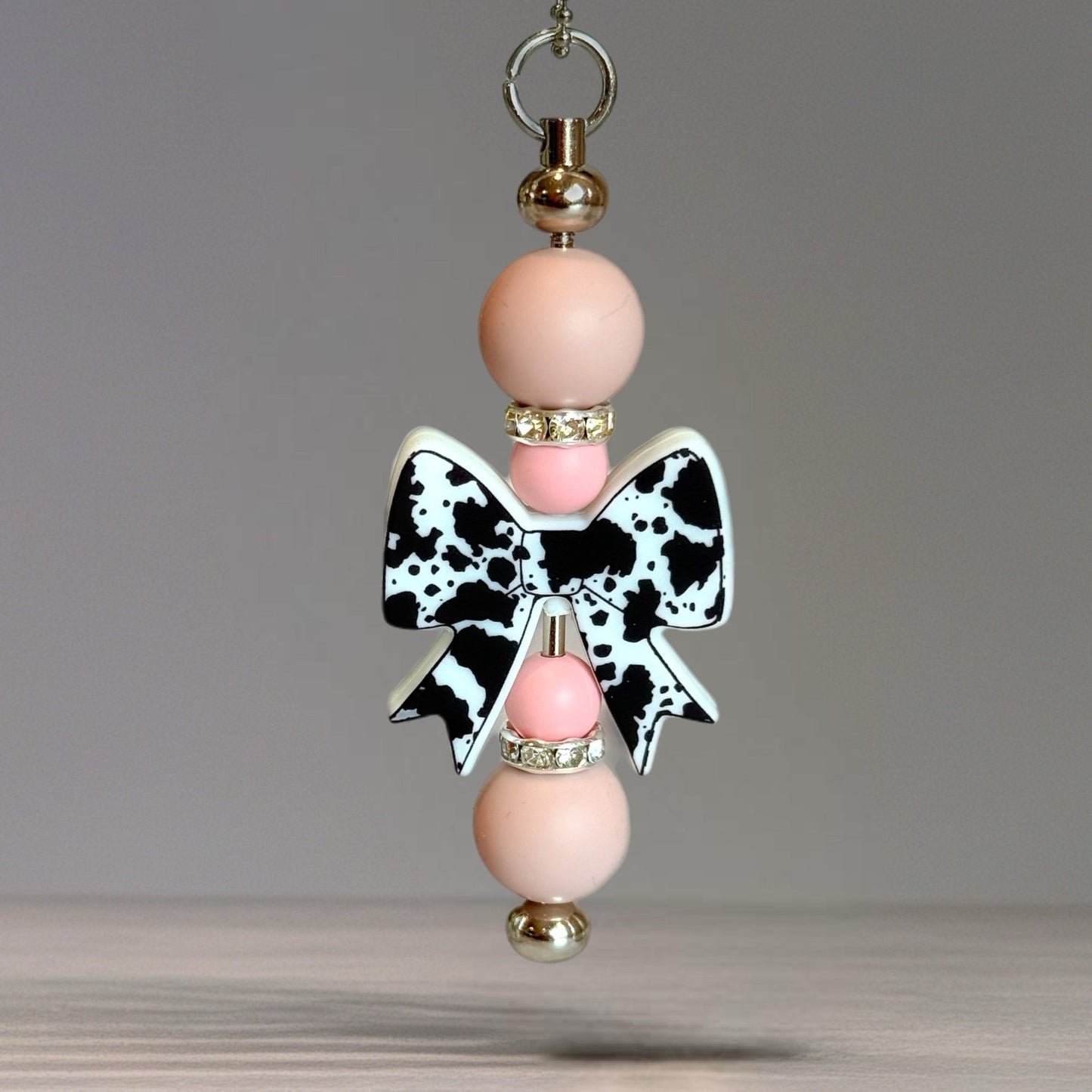 Coquette Cow Bar Charm - Tumbler Handle Charm - The Nifty Little Finds - Charm - The Nifty Little Finds