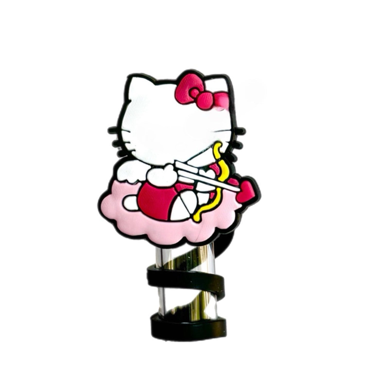 Valentine Kitty Straw Topper - The Nifty Little Finds - The Nifty Little Finds