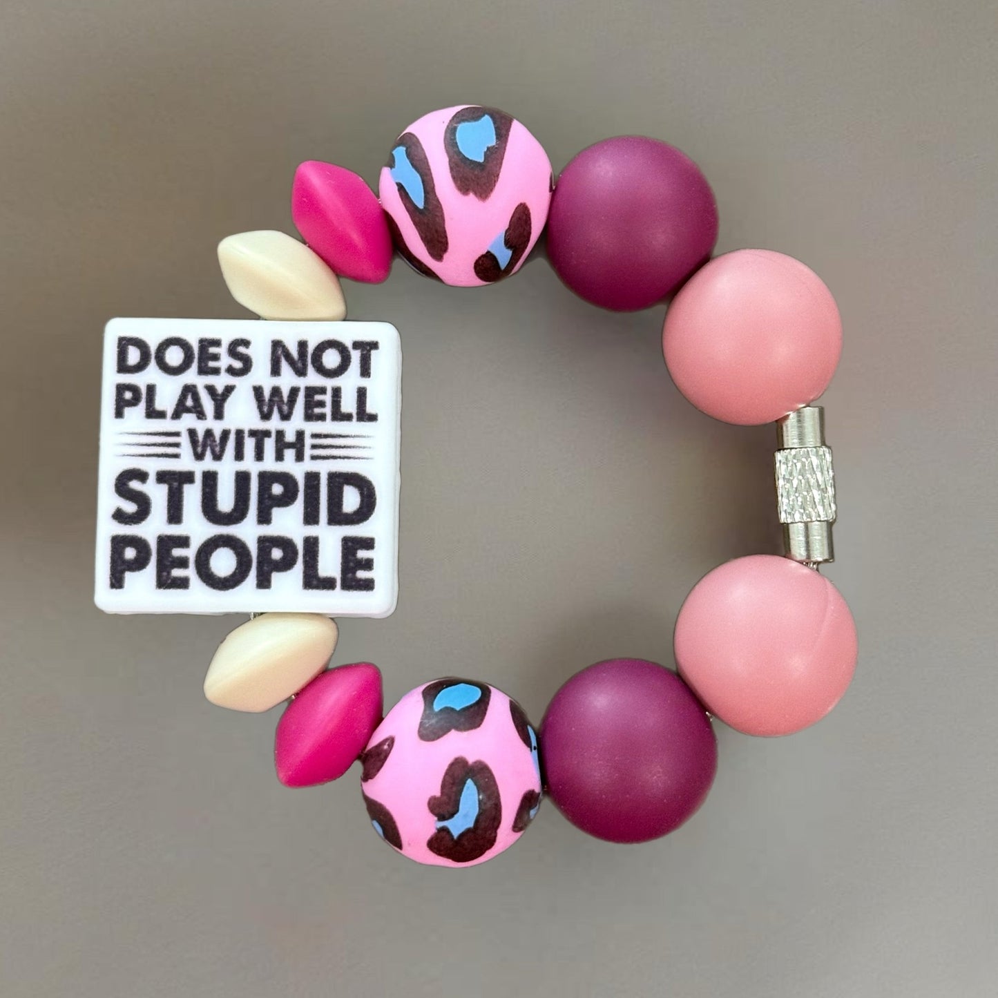 Stupid People Handle Bracelet - Tumbler Handle Charm - The Nifty Little Finds - Charm - The Nifty Little Finds