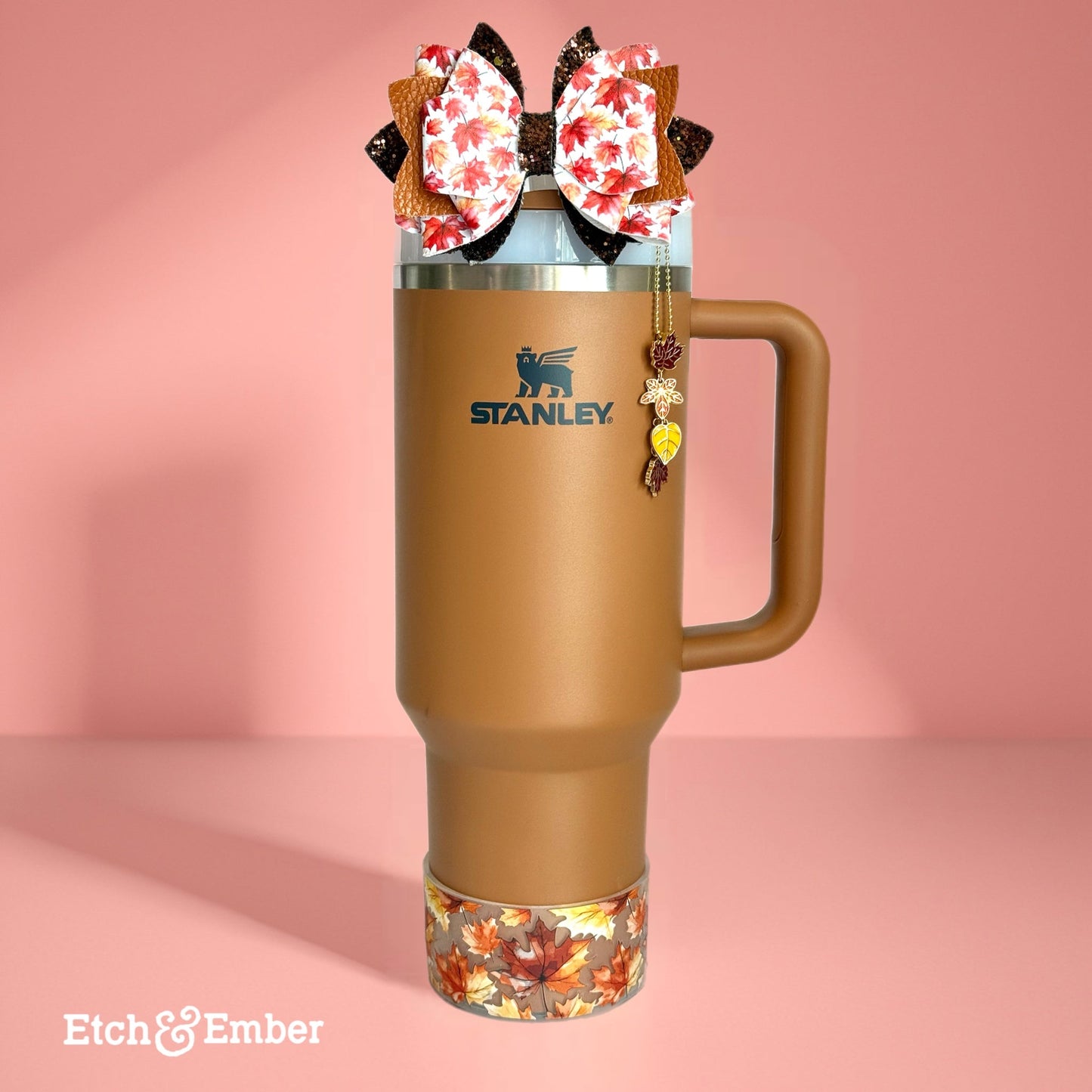 Fall Leaves Charm - Tumbler Handle Charm - The Nifty Little Finds - Charm - The Nifty Little Finds