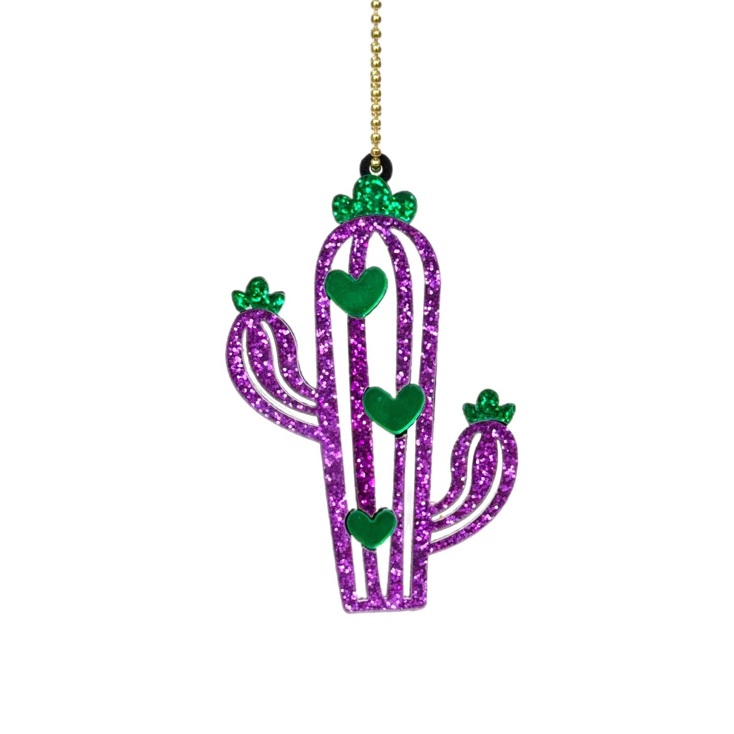 Sparkly Cactus Charm - Tumbler Handle Charm - The Nifty Little Finds - Charm - The Nifty Little Finds