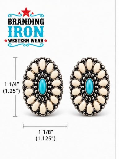 Desert Daisy Western Earrings