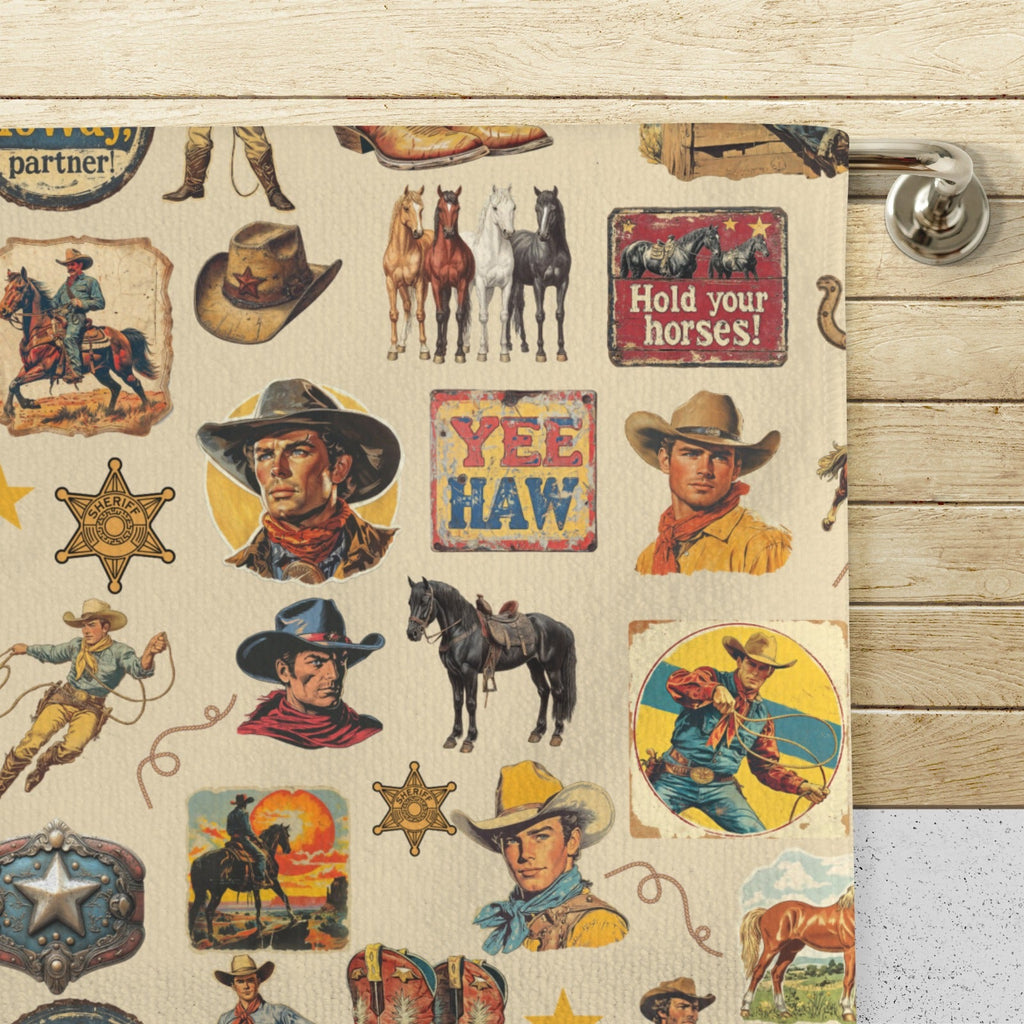 Baha Ranch Vintage Cowboy Set of 4 Kitchen Dish