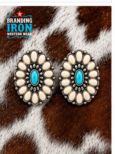 Desert Daisy Western Earrings