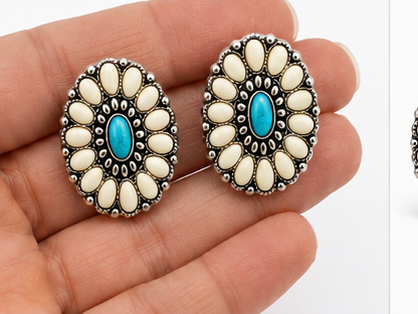 Desert Daisy Western Earrings
